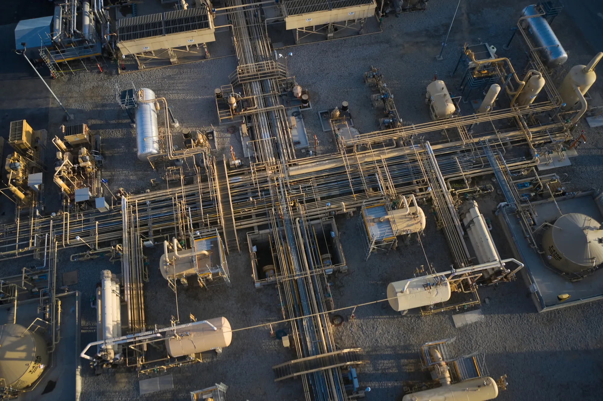 Pipelines at an underground natural gas storage facility in Santa Clarita, California.