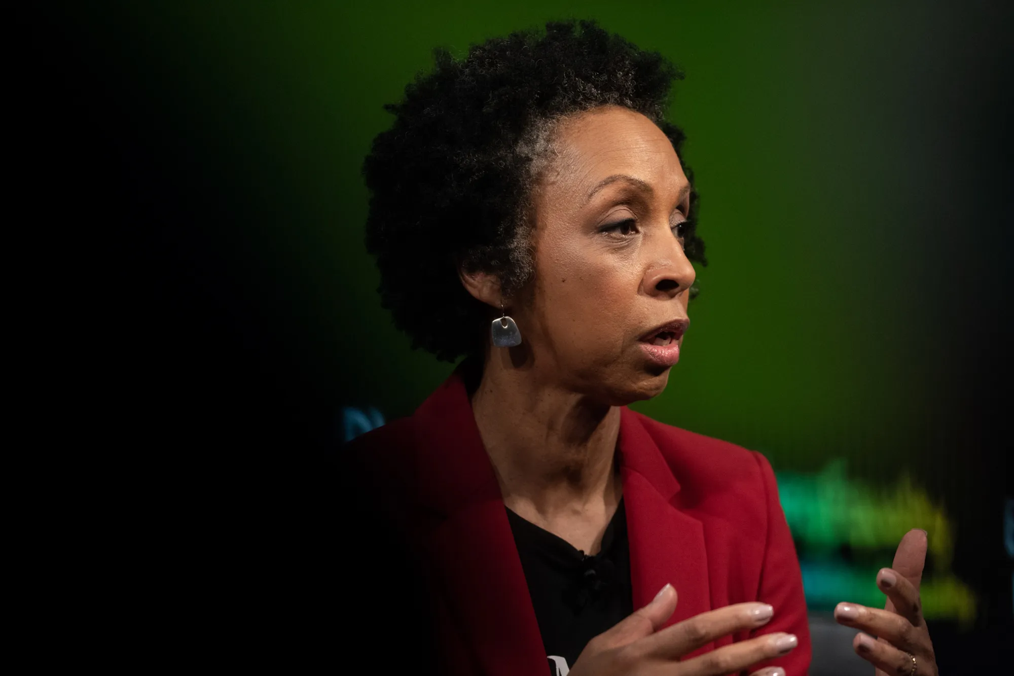 Nina Shaw speaks in New York, in 2018.