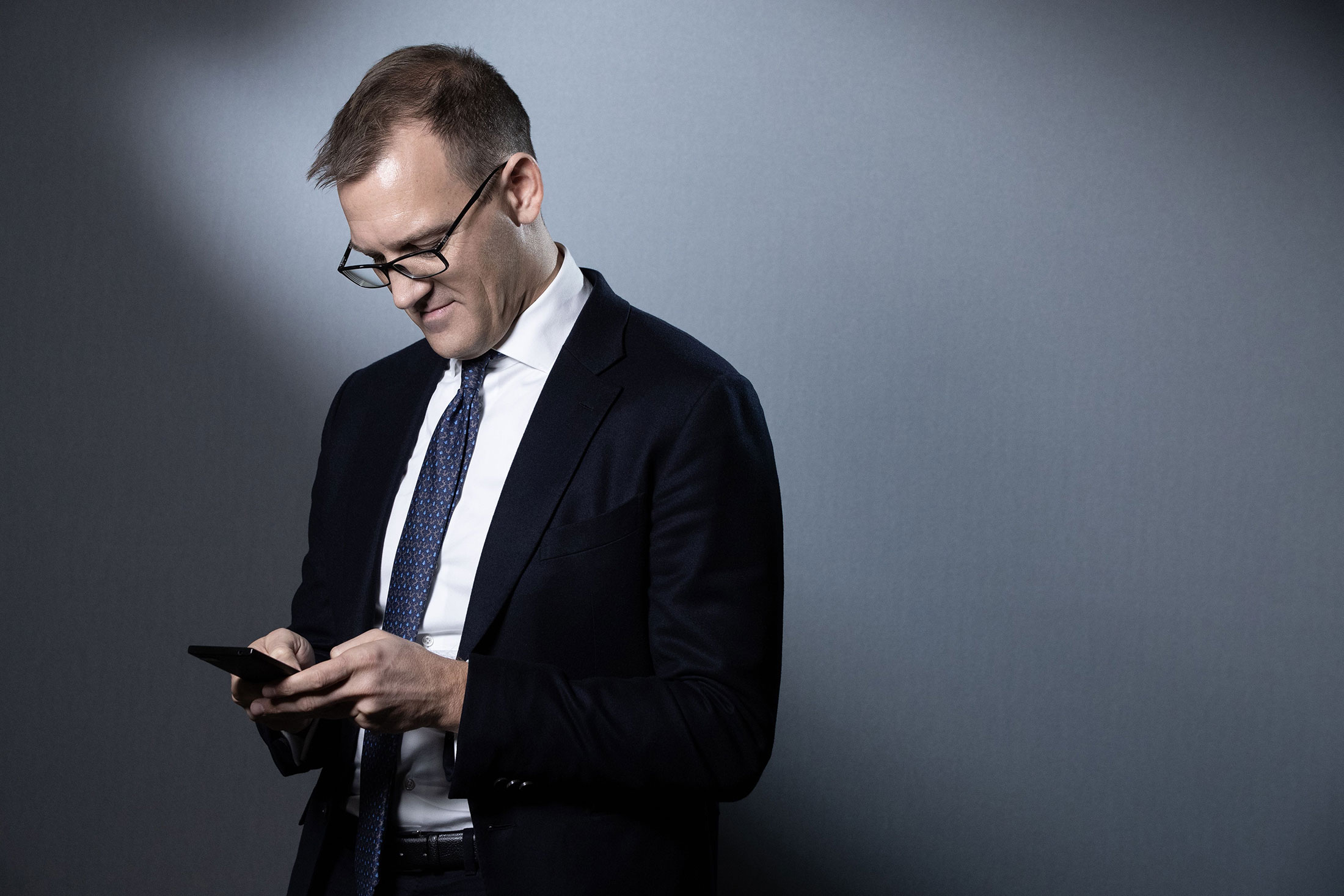 Czech businessman Daniel Kretinsky poses during a photo session on January 22, 2020, in Paris.