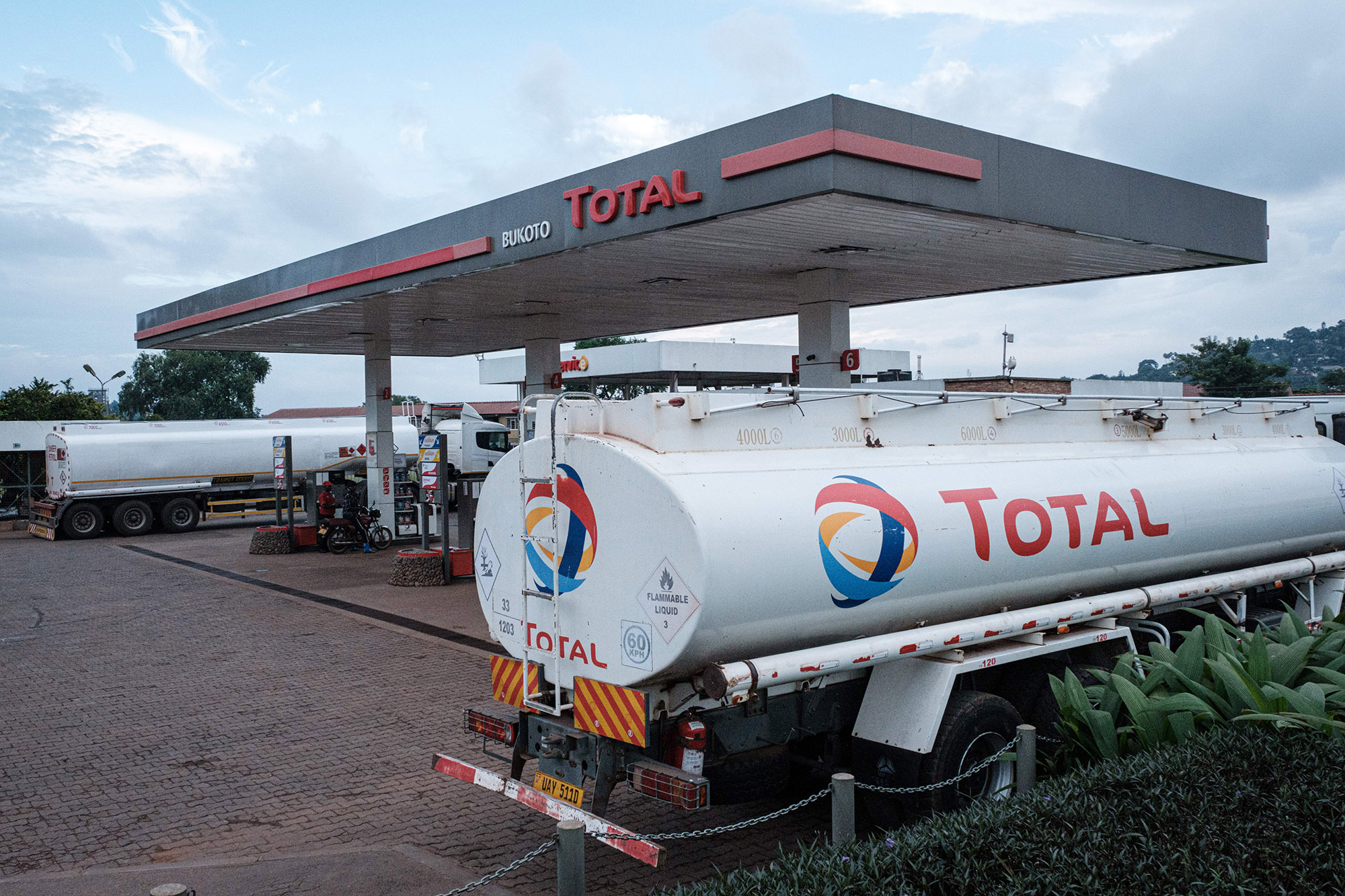 A&nbsp;Total petrol station in Kampala Uganda.&nbsp;