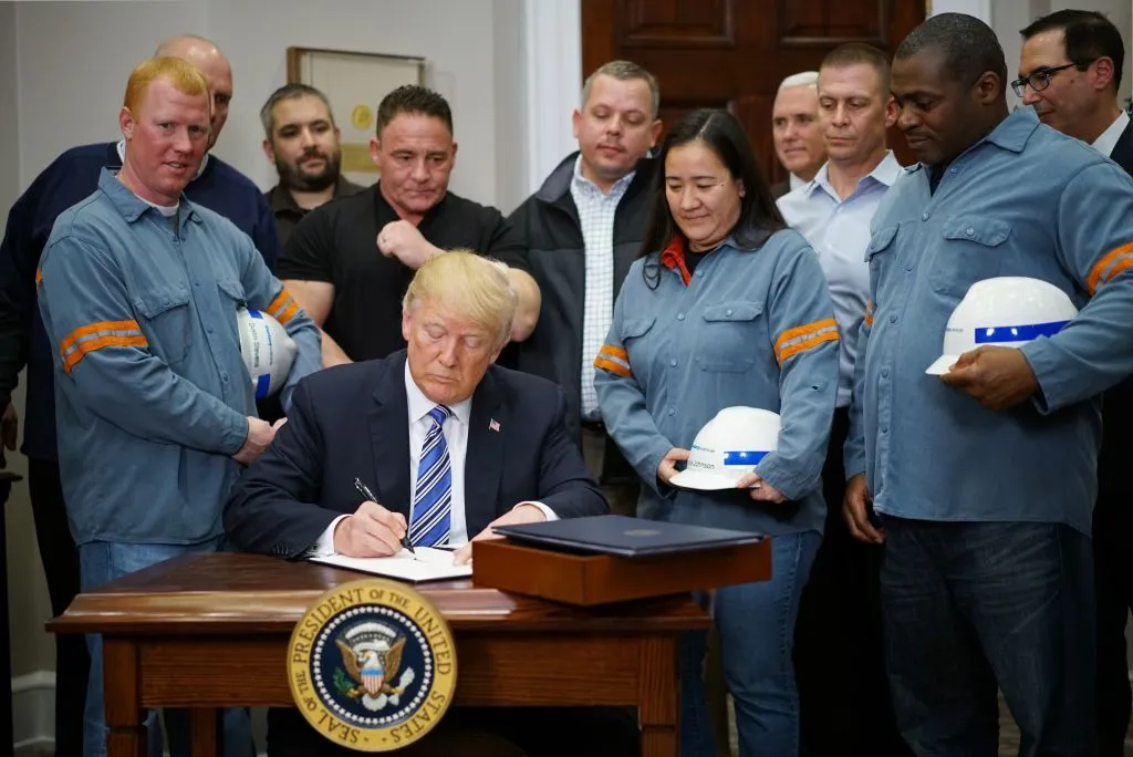 President Donald Trump signs off on steel tariffs that seemed to some steelmakers like a good idea at the time.&nbsp;