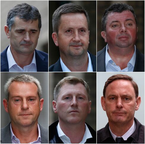 Darrell Read, Colin Goodman, Daniel Wilkinson, Noel Cryan, Terry Farr and James Gilmour