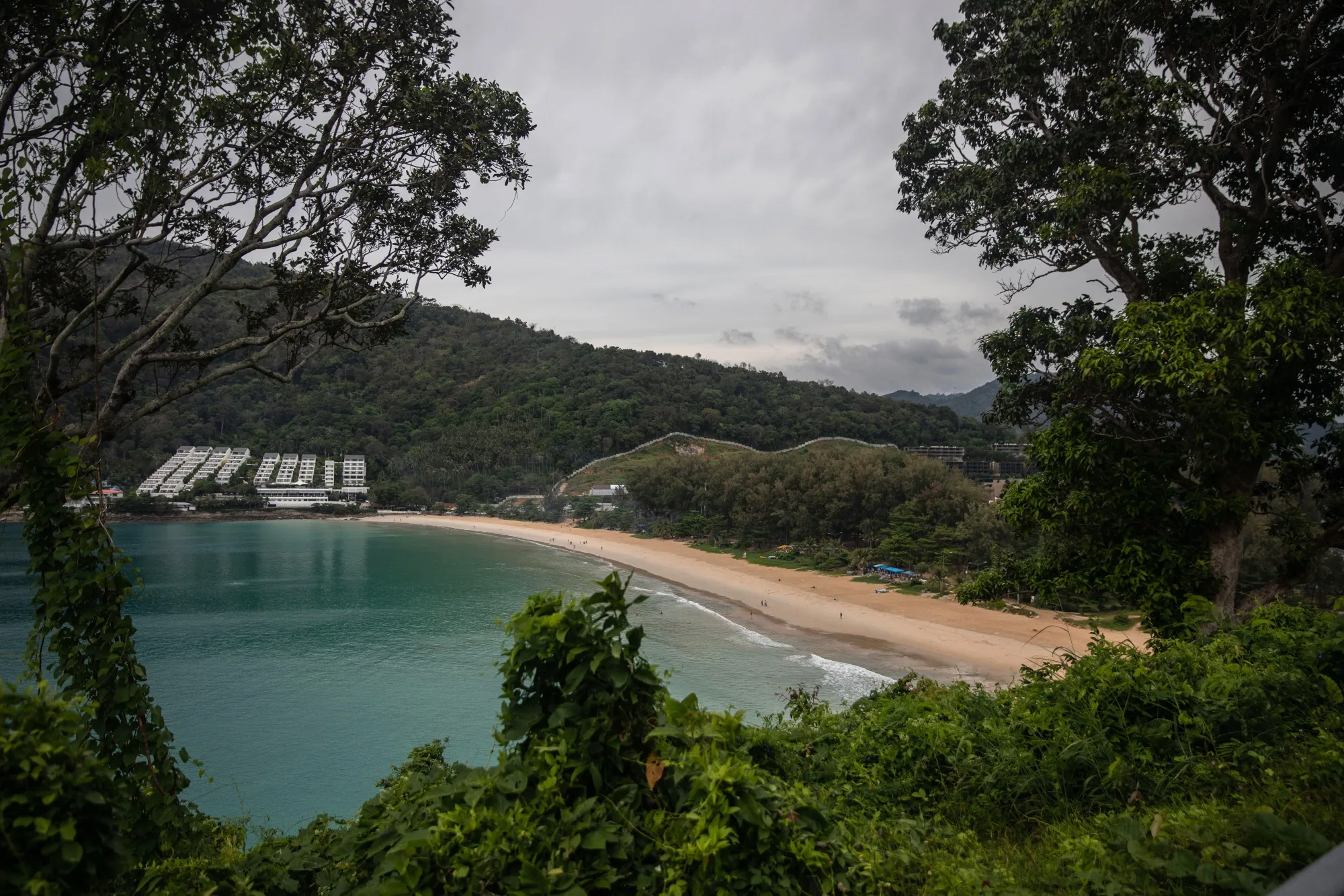 A deserted beach in Phuket on Dec. 20.