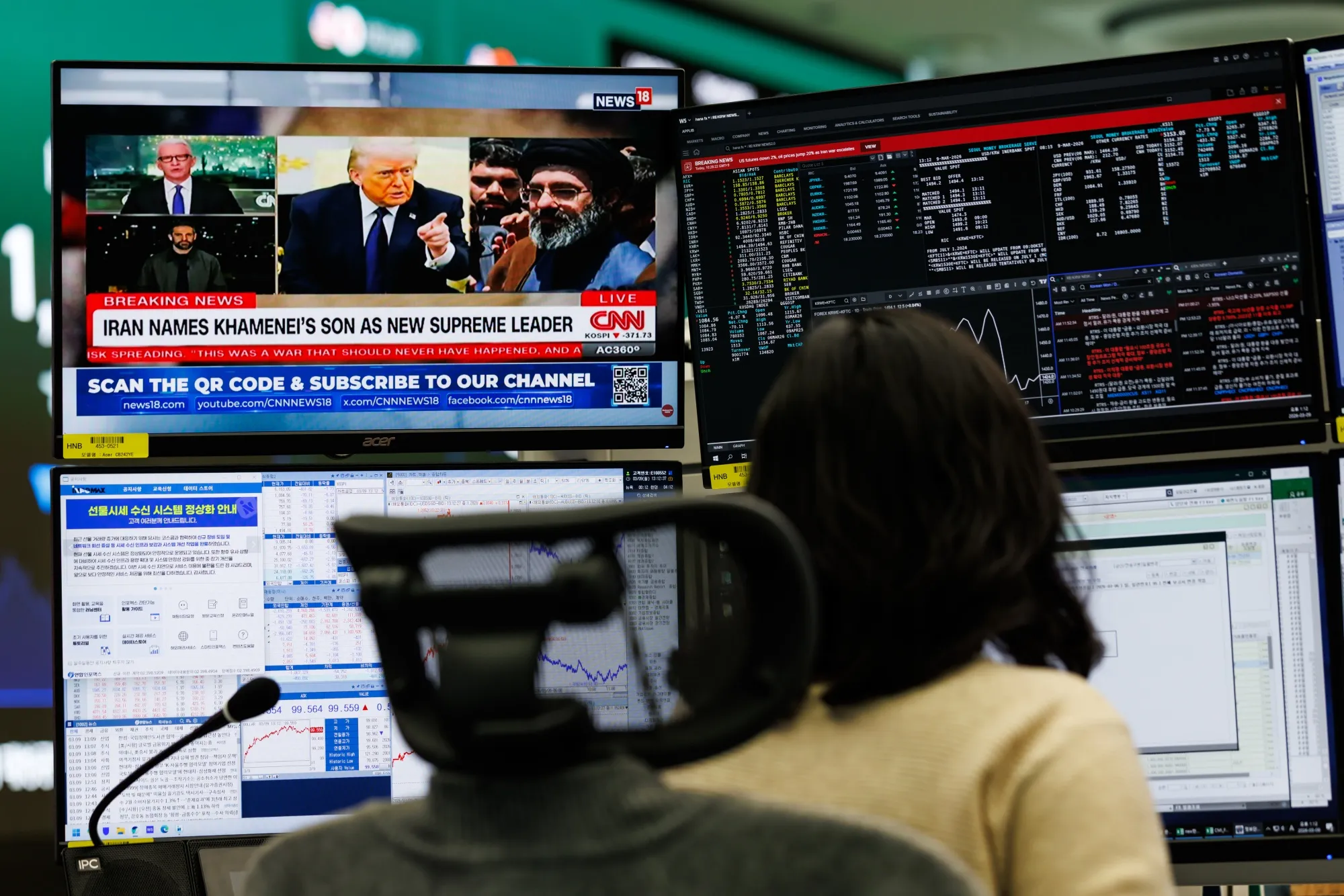 South Korean Stocks Slide as Global Funds Sell on Iran War Risks South Korean Stocks Slide as Global Funds Sell on Iran War Risks