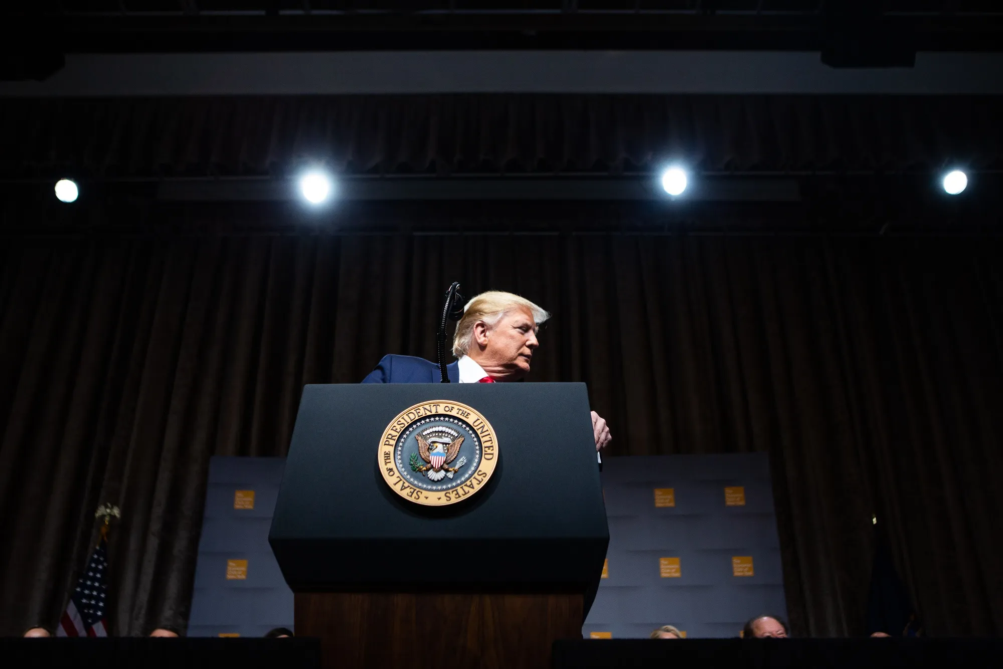 Donald Trump&nbsp;at an Economic Club of New York event in New York on Nov. 12.