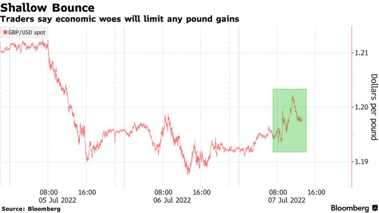 Traders say economic woes will limit any pound gains