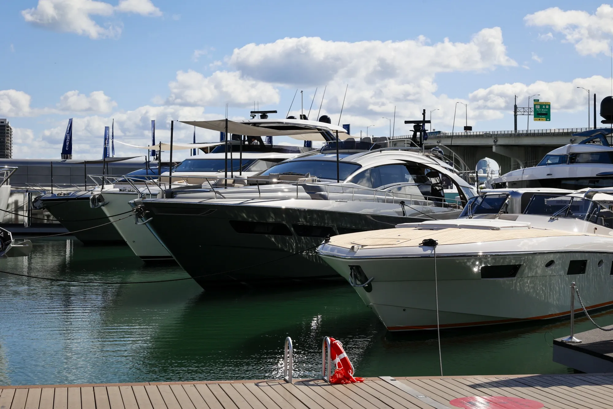 Ferretti yachts&nbsp;in Miami.
