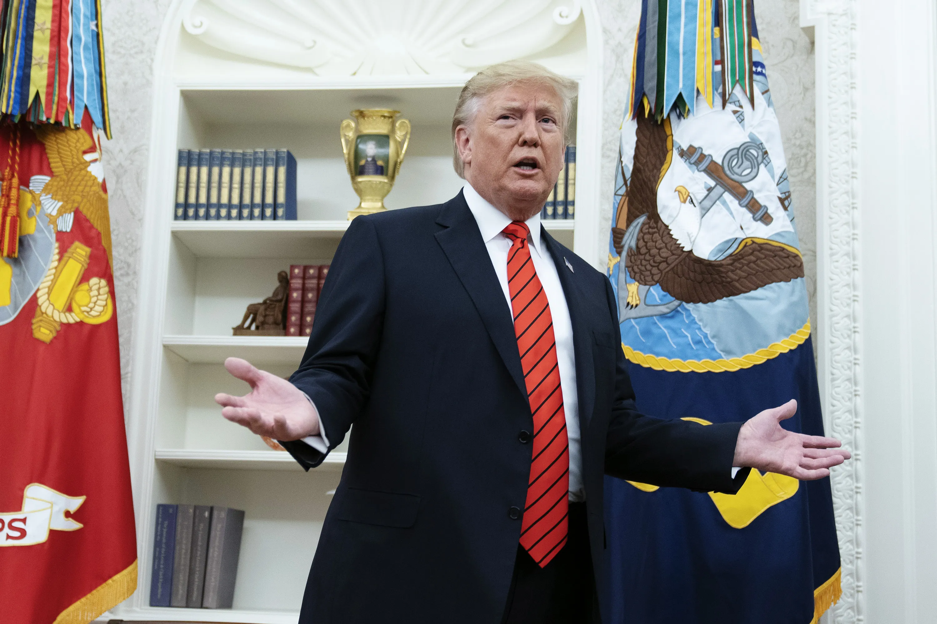 U.S. President Donald Trump in the Oval Office on Sept. 30.