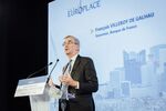 Francois Villeroy de Galhau, governor of the Bank of France, speaks at the Europlace financial forum in Paris, France, on Wednesday, Oct. 7, 2020.