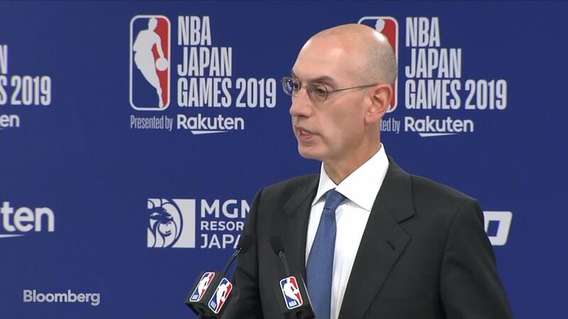 NBA's Silver Says China Issue `May Not Die Down So Quickly'
