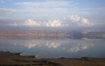 Mountains in Jordan are see beyond the Dead Sea from&nbsp;the West Bank on&nbsp;Nov. 24, 2018.