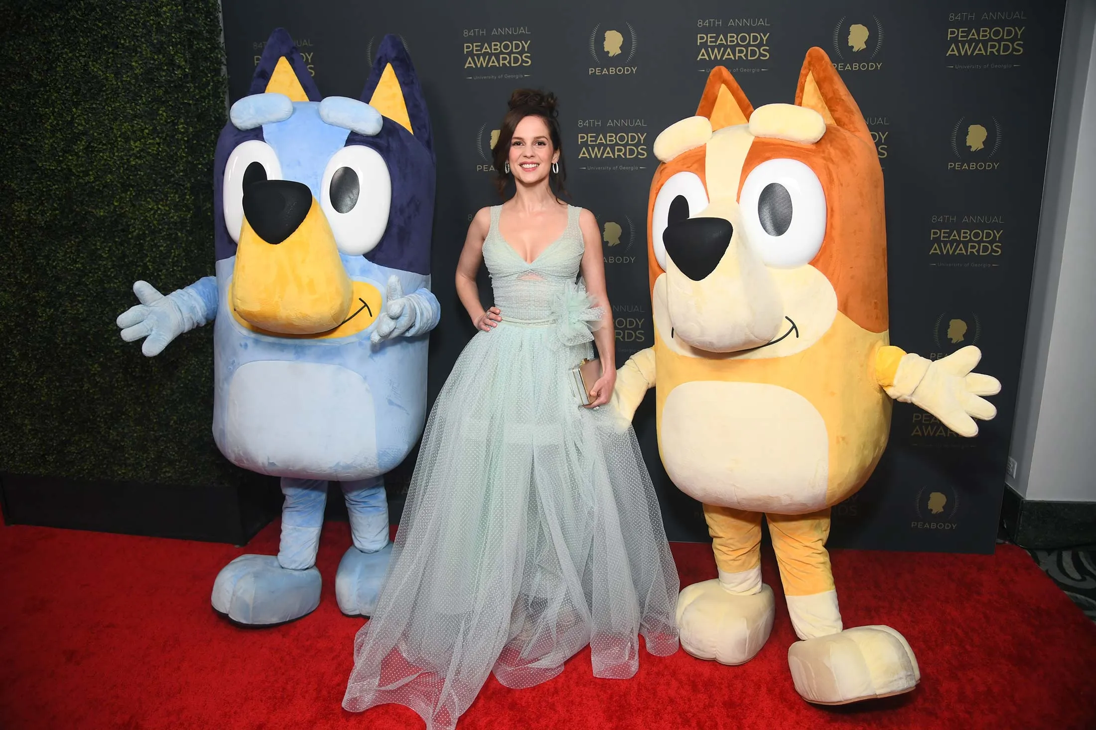 Voice actor Melanie Zanetti and the cast of Bluey were feted in June at the 84th Annual Peabody Awards in Los Angeles.