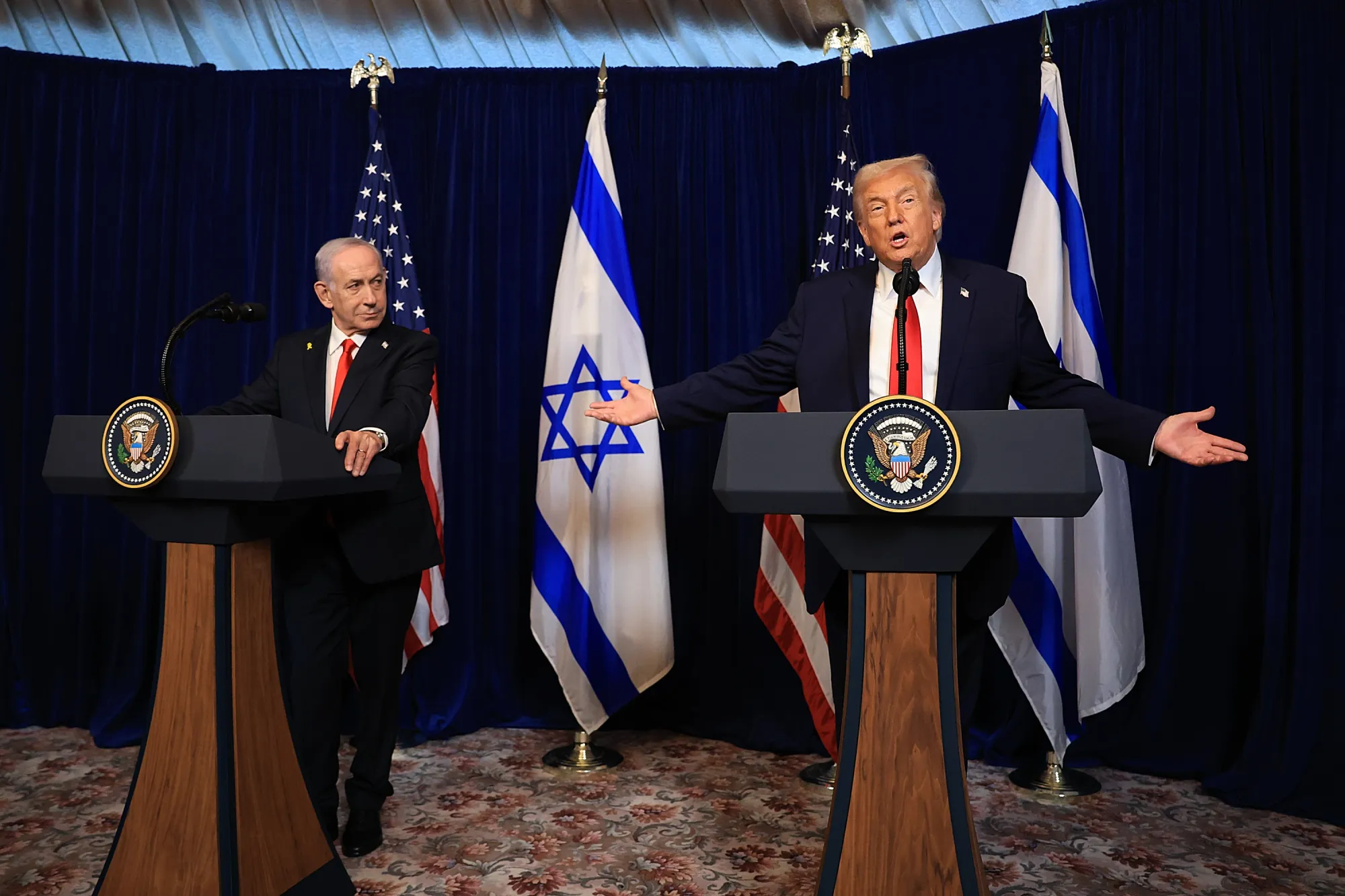 President Trump Meets With Israeli PM Netanyahu At His Palm Beach Estate