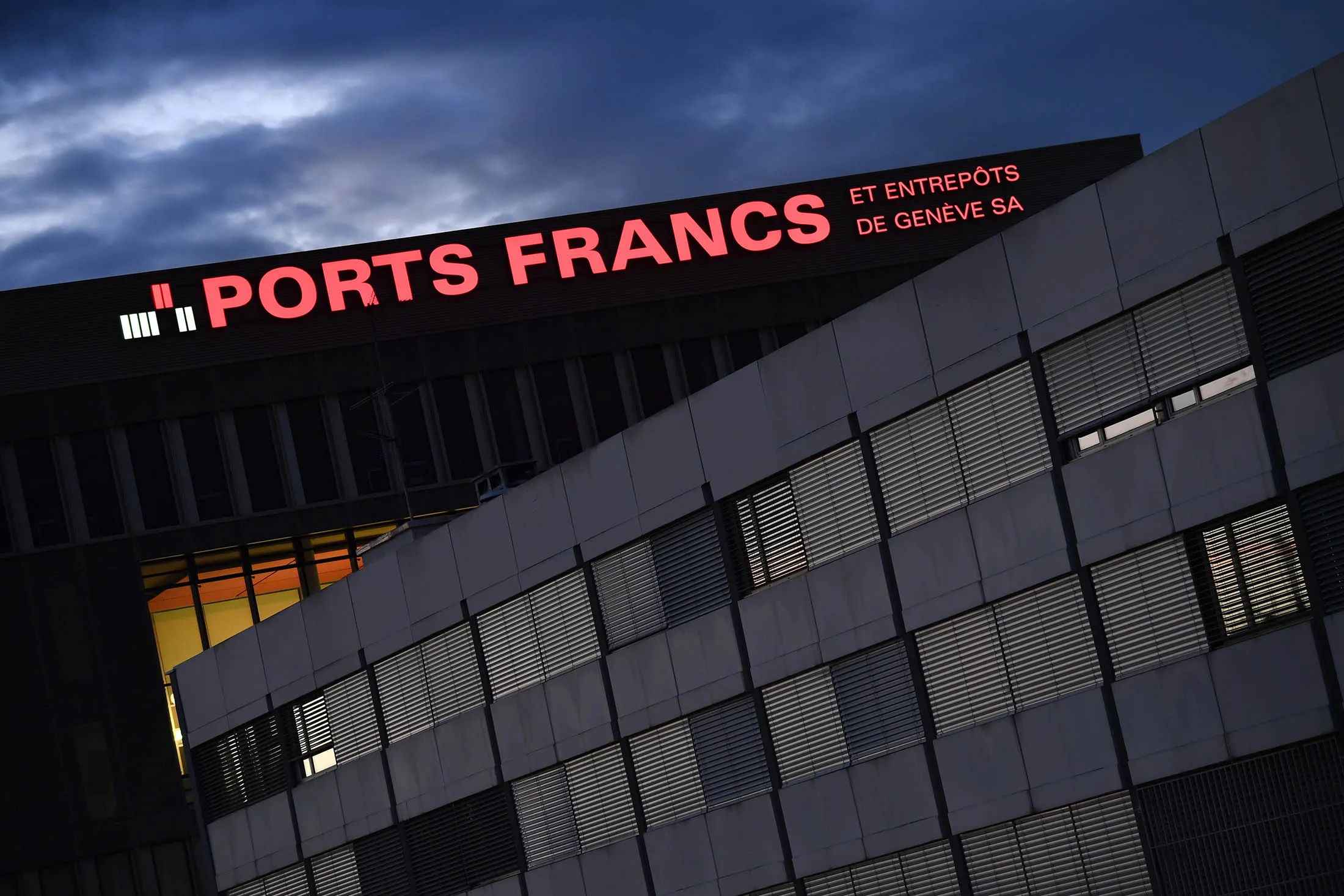 The Geneva Free Port (Ports Francs) warehouse complex in 2016.