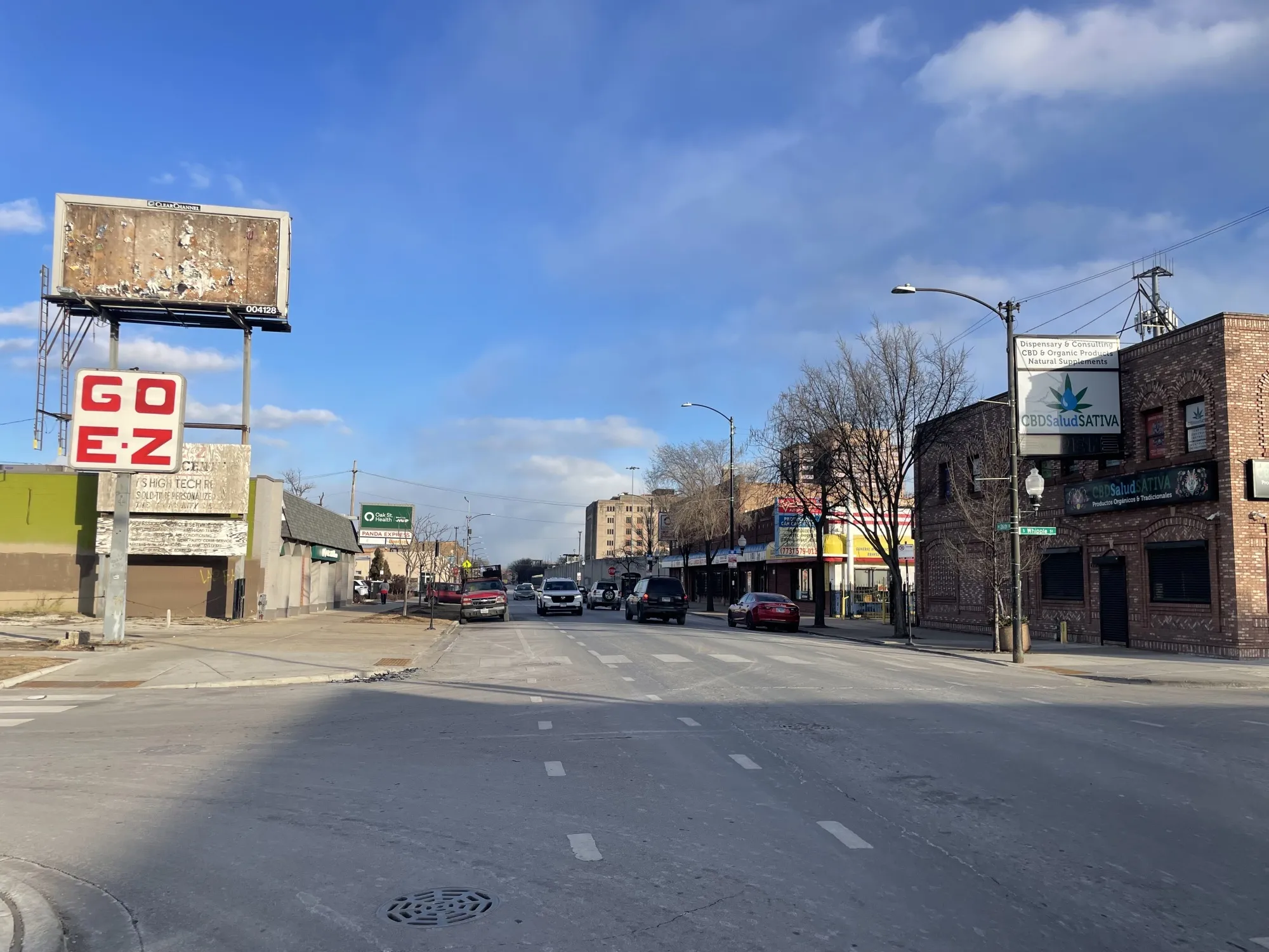 A street in Little Village in Chicago.