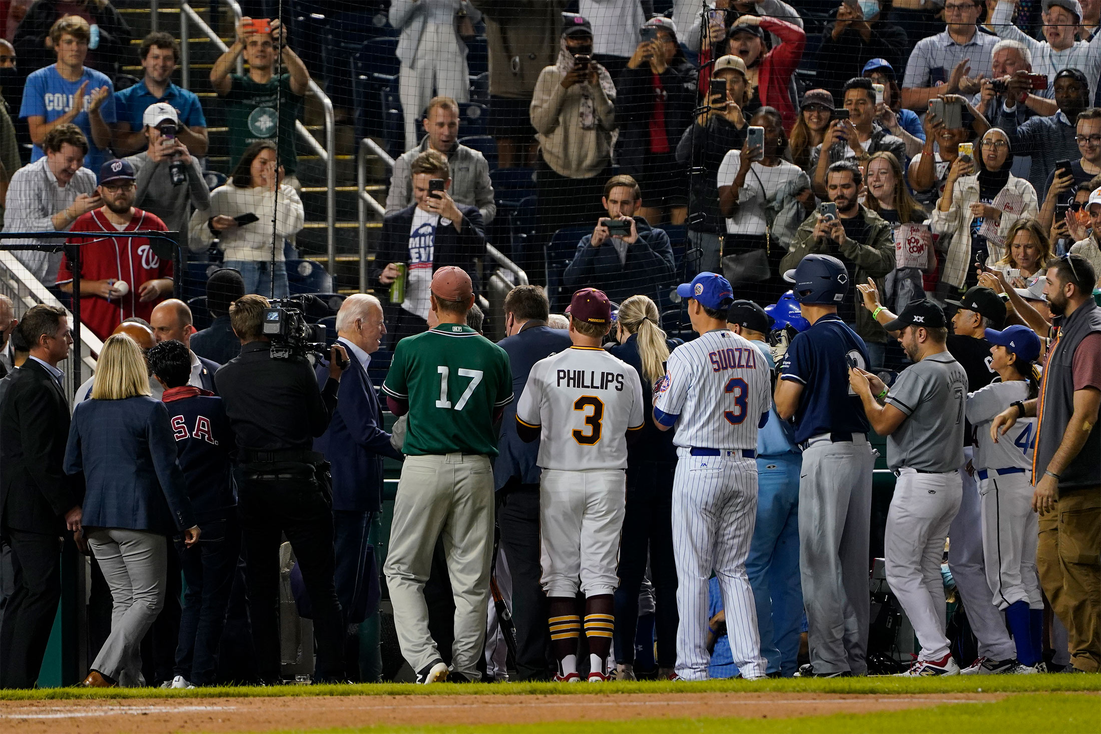 Biden and Pelosi Work the Congressional Baseball Game - The New