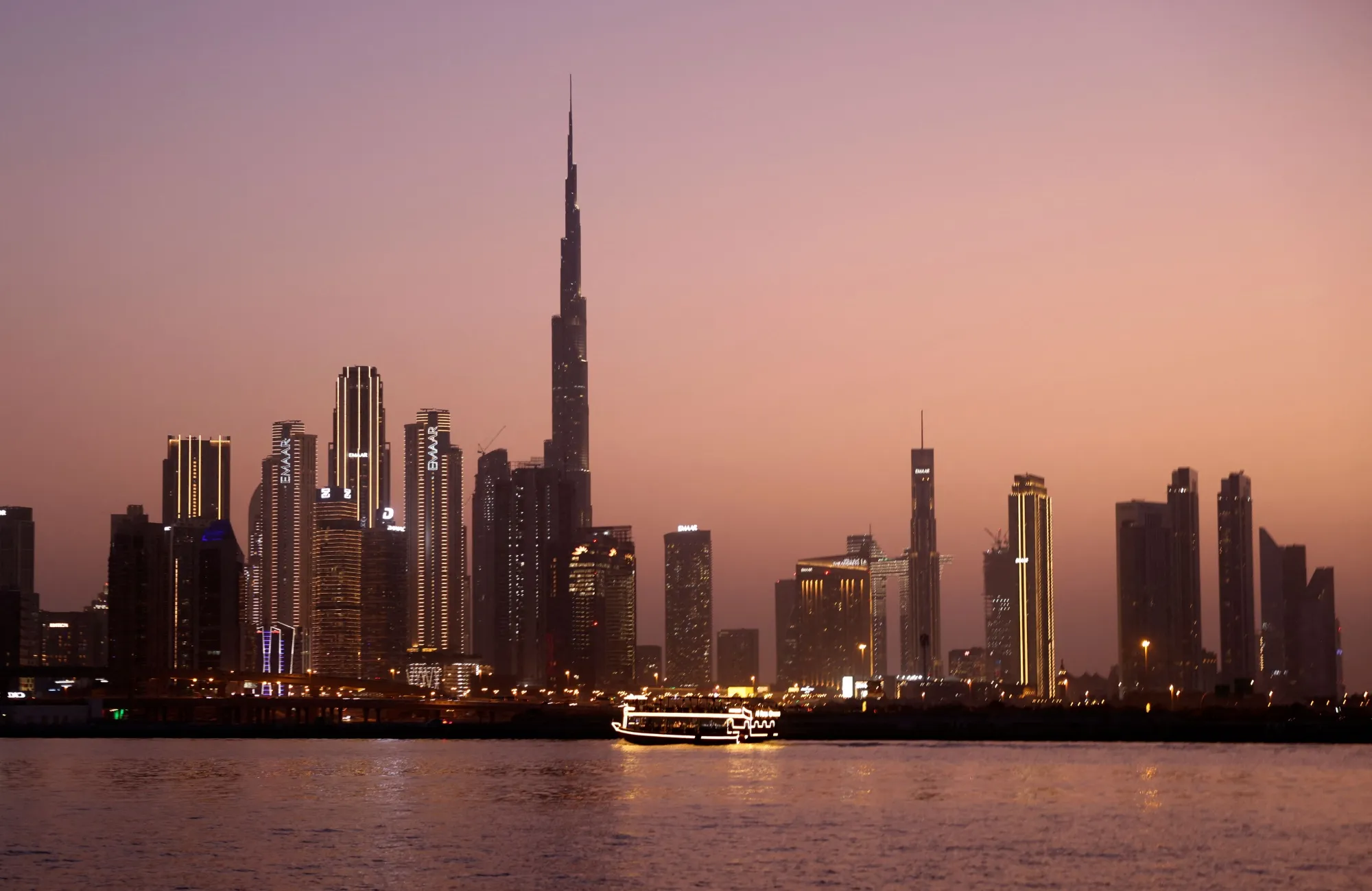Dubai skyline.&nbsp;