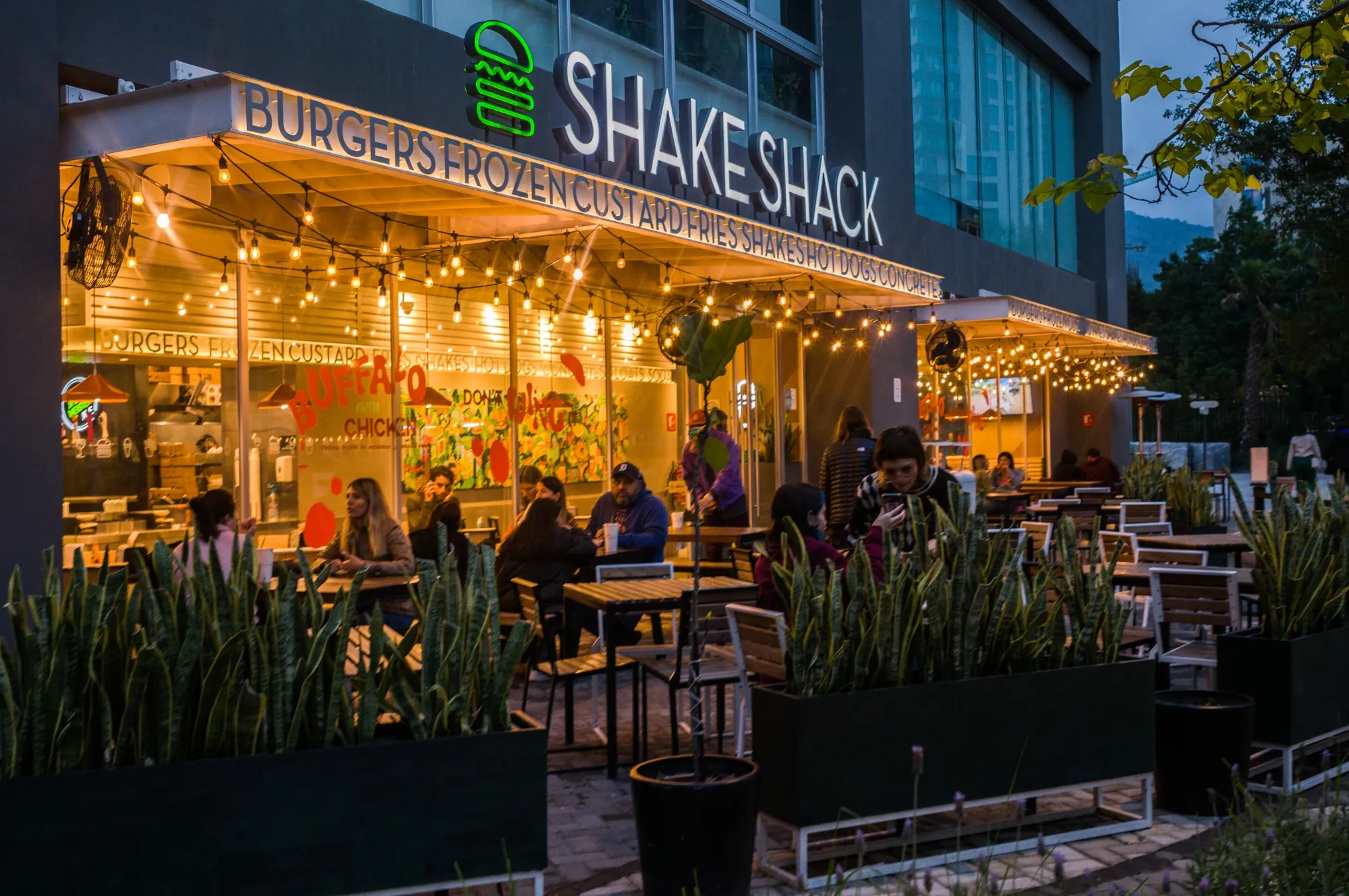 A 'Shake Shack' at the Arboleda luxury housing development in the Del Valle neighborhood in San Pedro Garza Garcia, Nuevo Leon in Mexico, on Saturday, April 8, 2023.&nbsp;