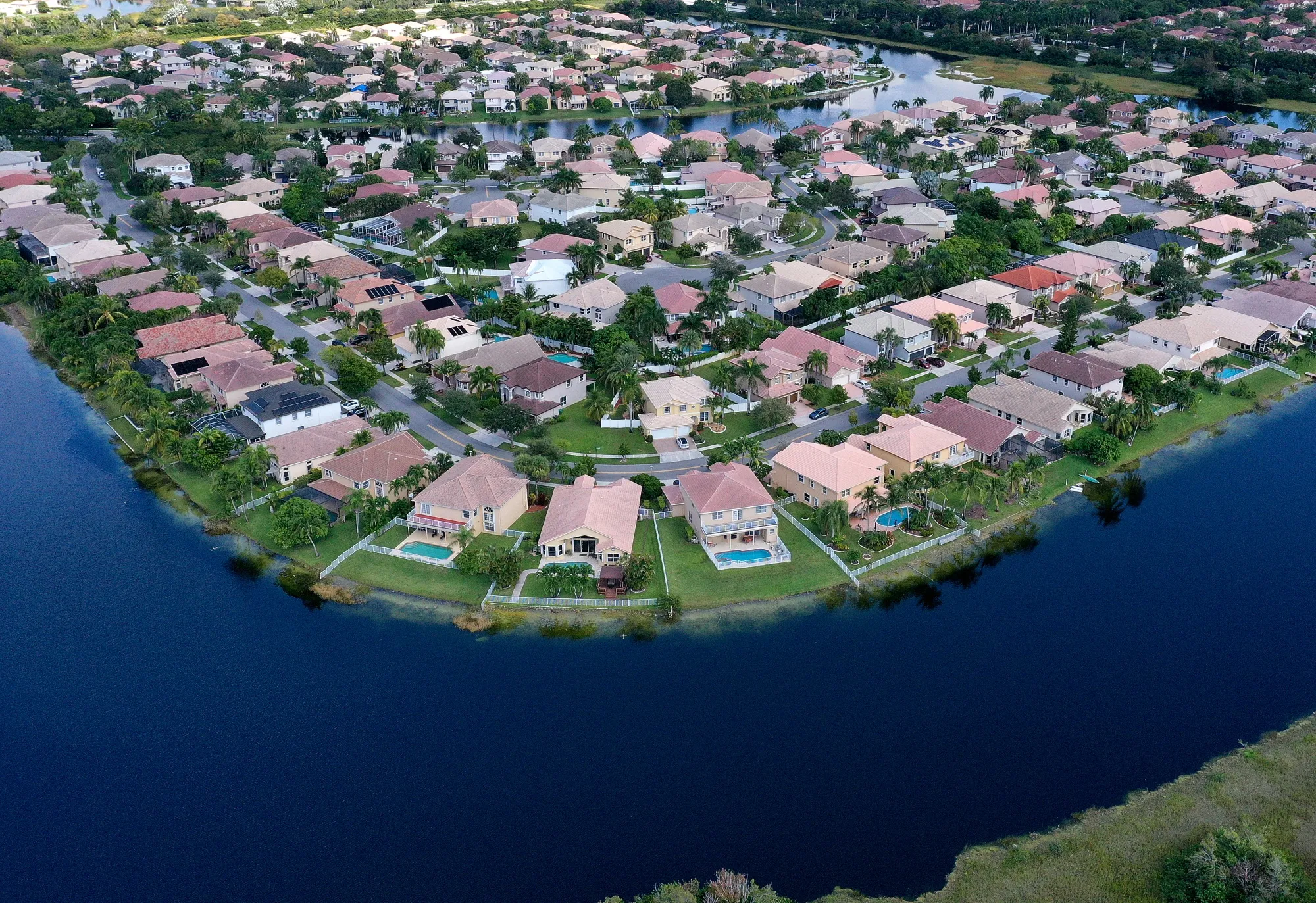 Homes in Miramar, Florida.&nbsp;