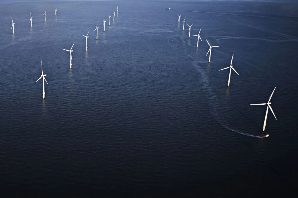 An Ørsted A/S offshore wind farm.