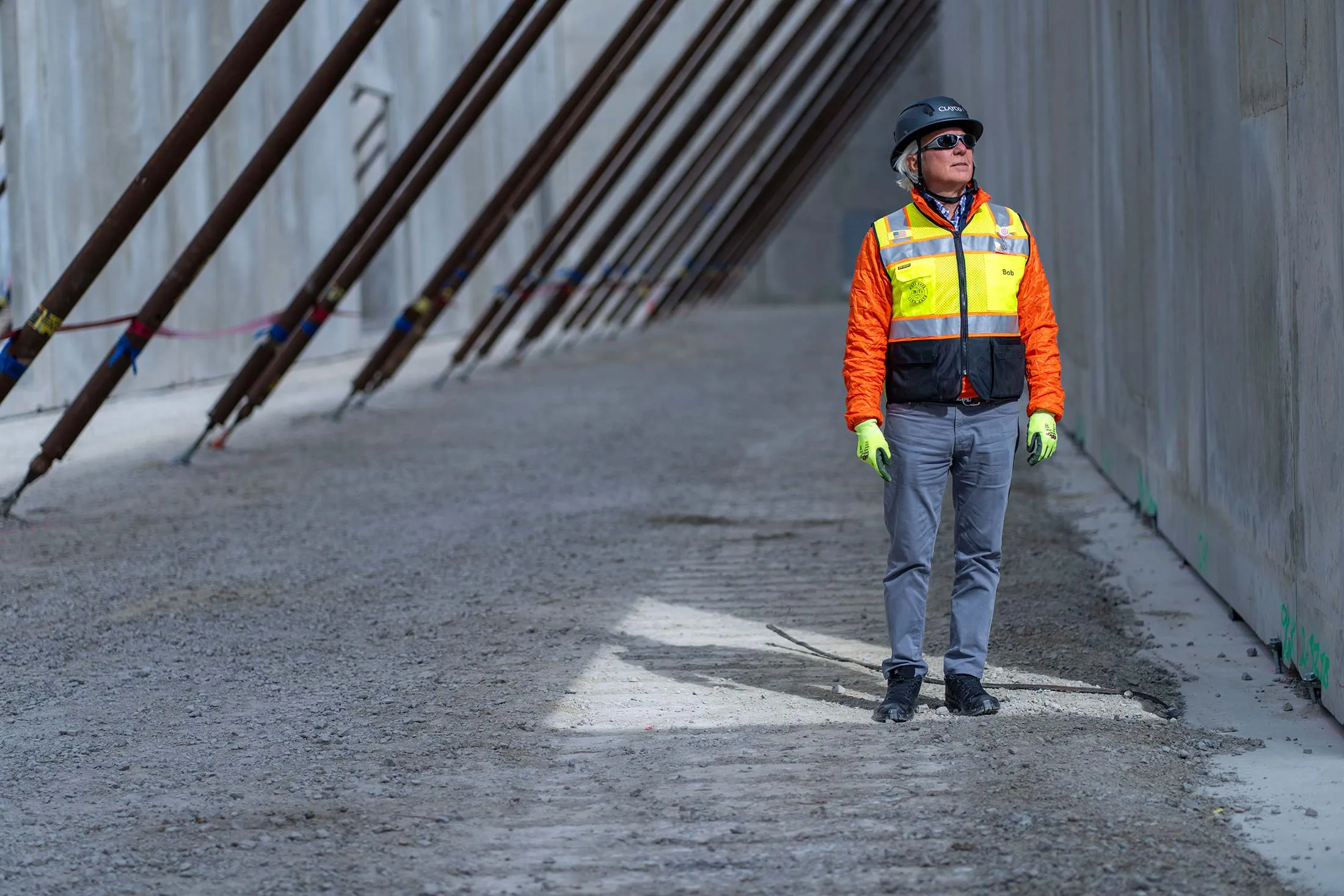 Clayco founder Bob Clark at the site of a factory&nbsp;his company is building for Entek in Terre Haute, Indiana.&nbsp;