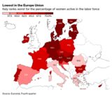 Lowest in the Europe Union | Italy ranks worst for the percentage of women active in the labor force