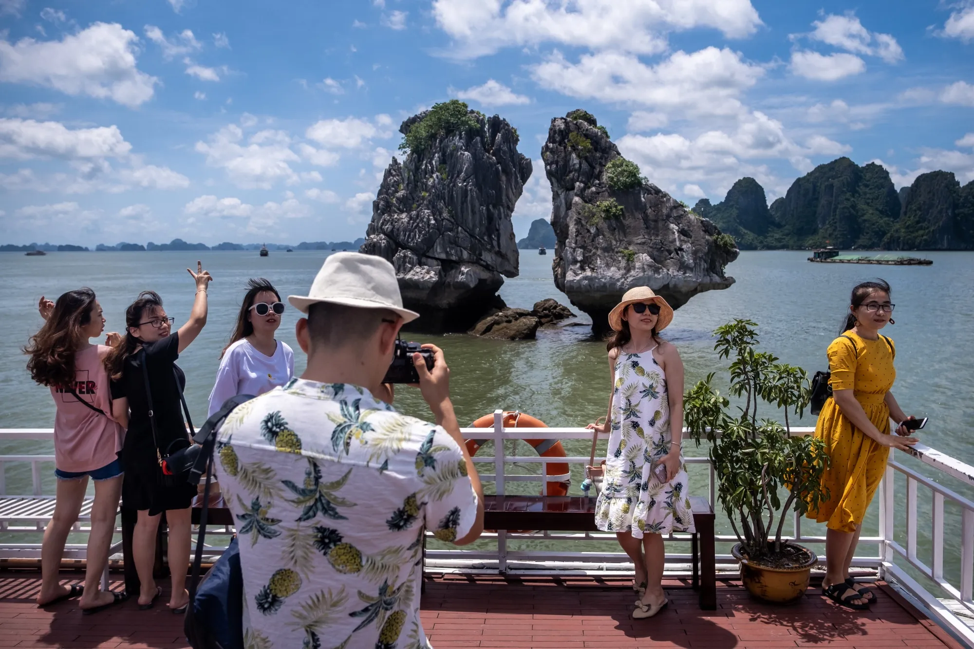 Vietnamese tourists are holidaying again.