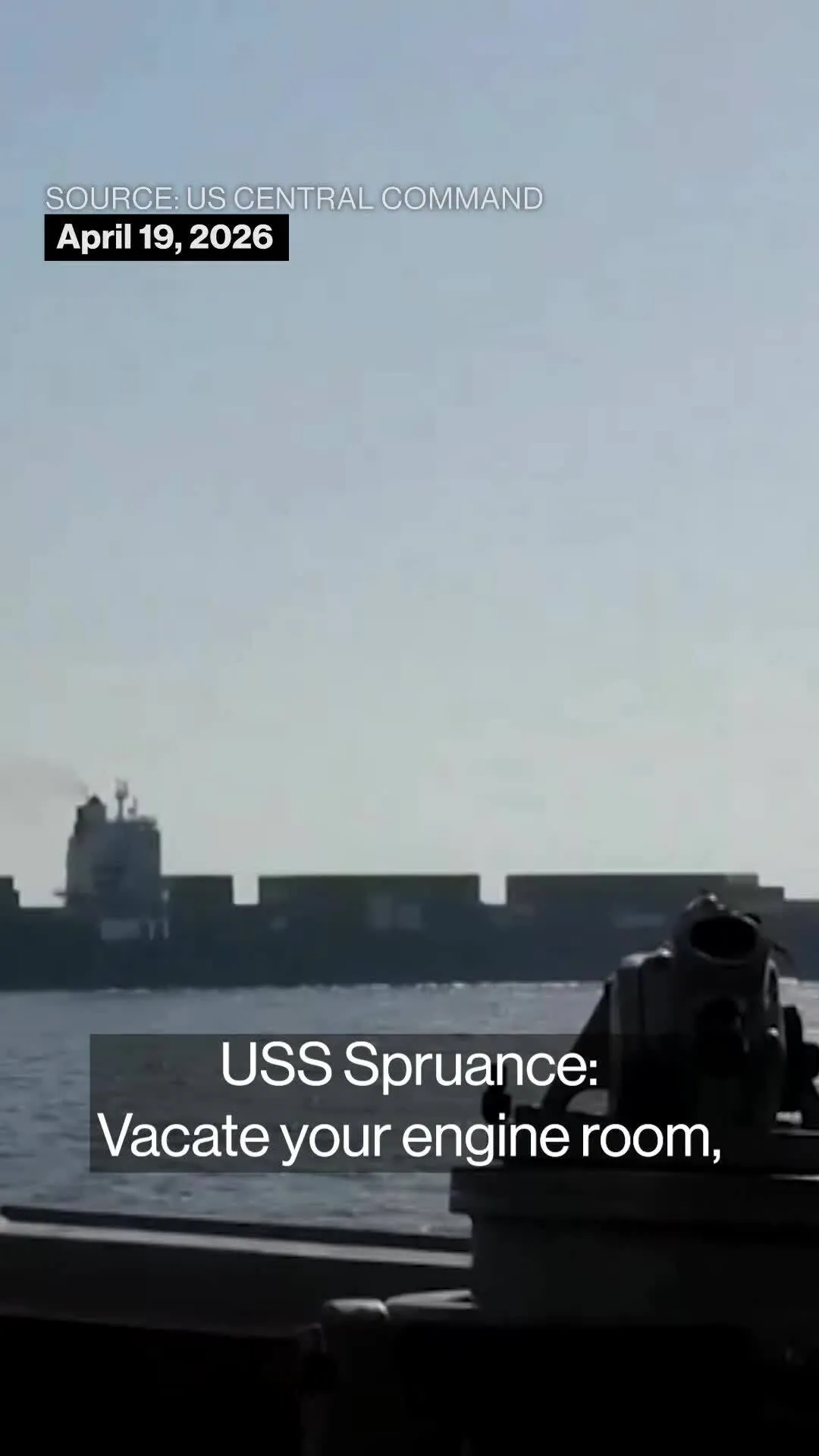 US Seizes Iranian Ship in Blockade