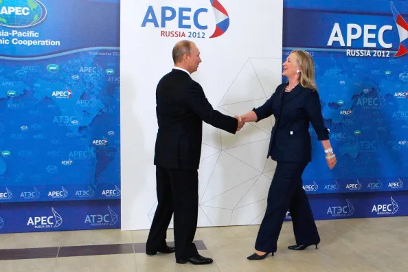 She met him as secretary of state.
