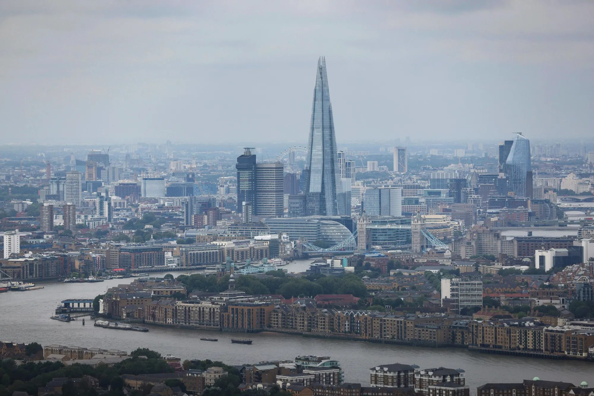 City Skyline as Hybrid Work Transforms Economies