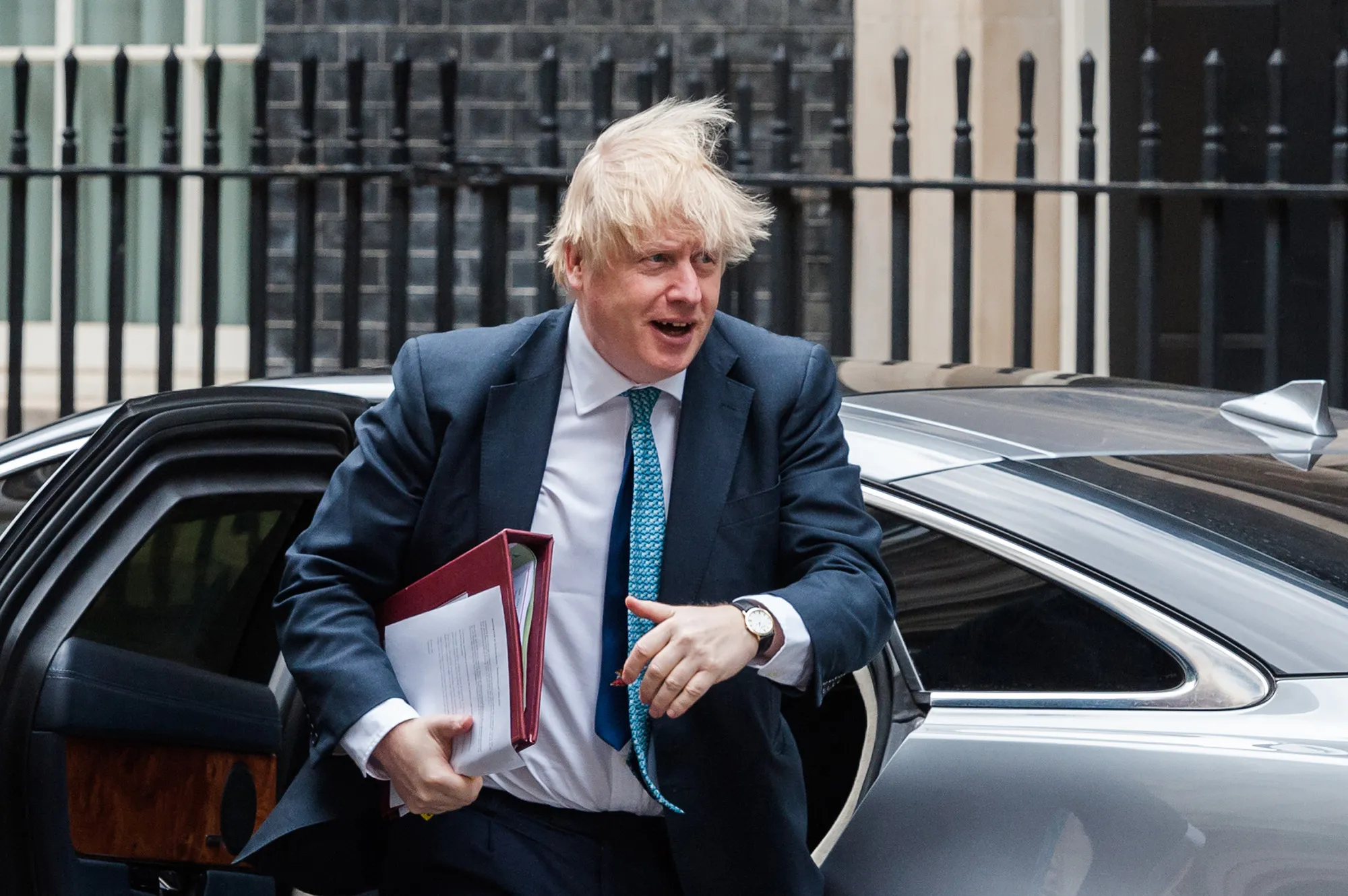 Boris Johnson outside 10 Downing Street in London on&nbsp;May 13.&nbsp;