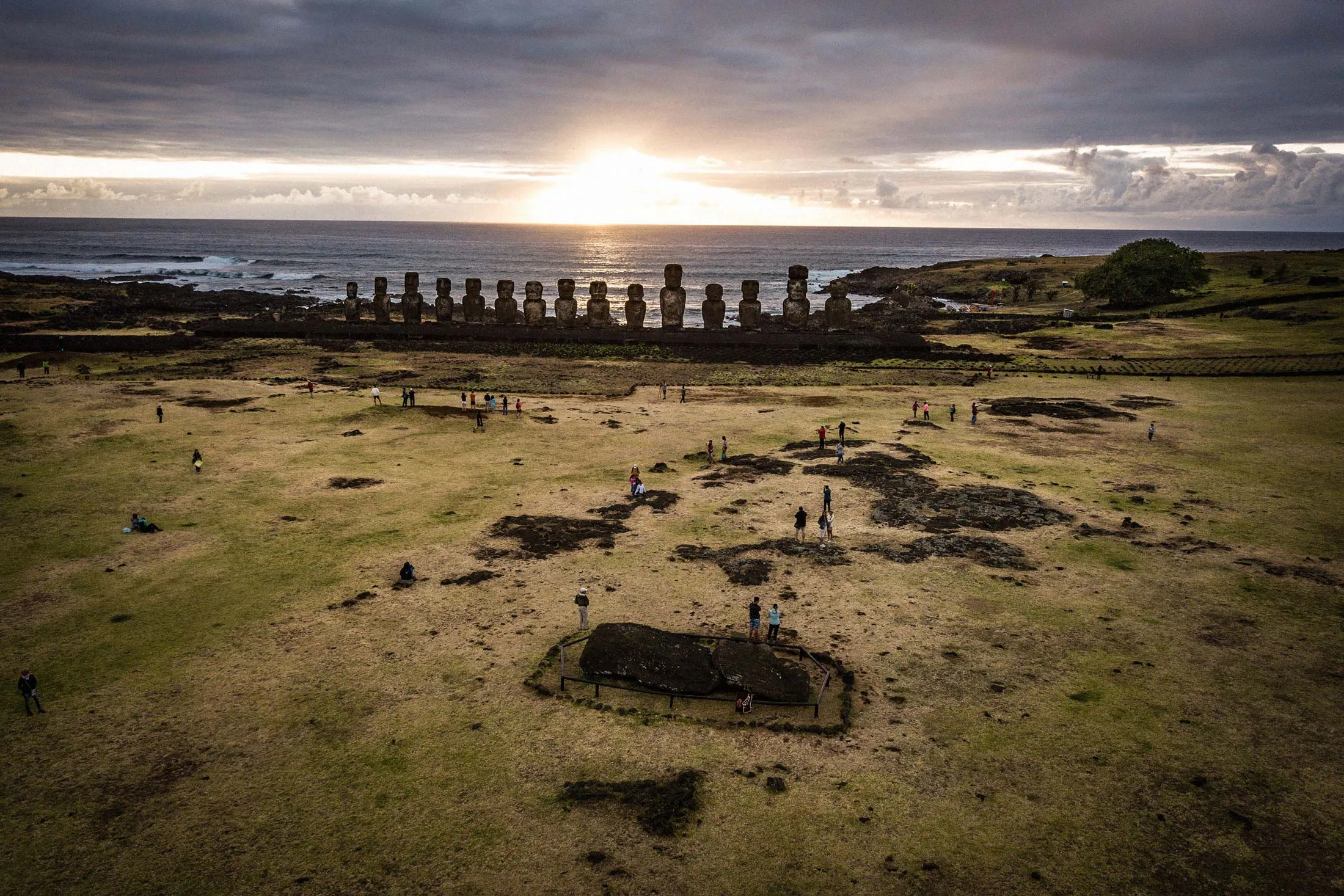 Tourists on&nbsp;Easter&nbsp;Island in December 2017.&nbsp;&nbsp;