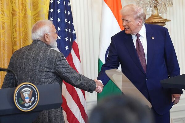 US President Donald Trumpand Indian Prime Minister Narendra Modi
