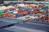 Shipping containers stand on the dockside at the Port of Le Havre in Le Havre, France, on Thursday, Sept. 6, 2018. France is benefiting from solid economic expansion in the euro zone after years of European Central Bank stimulus, and a trade dispute with the U.S. that could have led to higher tariffs seems to have subsided for now.