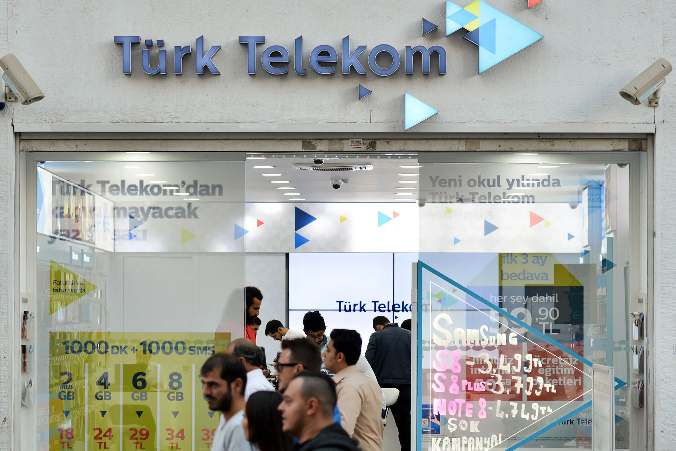 Turk Telekom branch&nbsp;in Beyoglu,&nbsp;Istanbul.&nbsp;