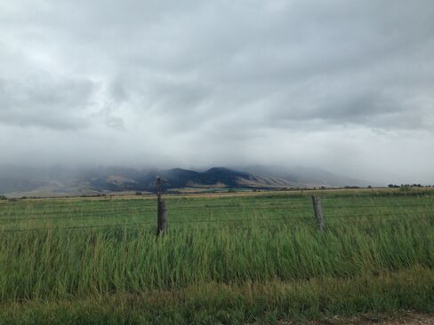 On the way from town to Jim's home.