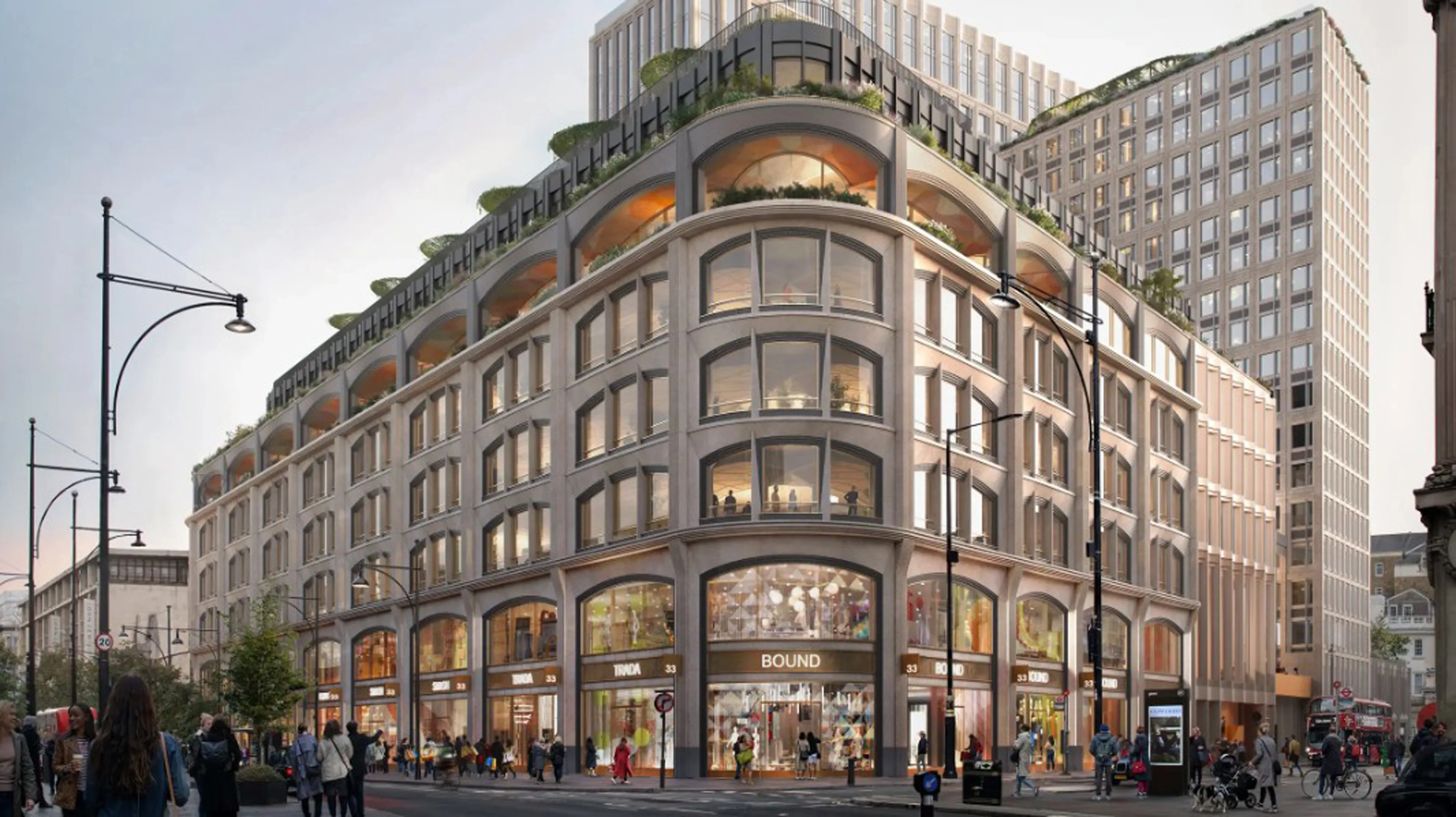 A rendering of 33 Cavendish Square.