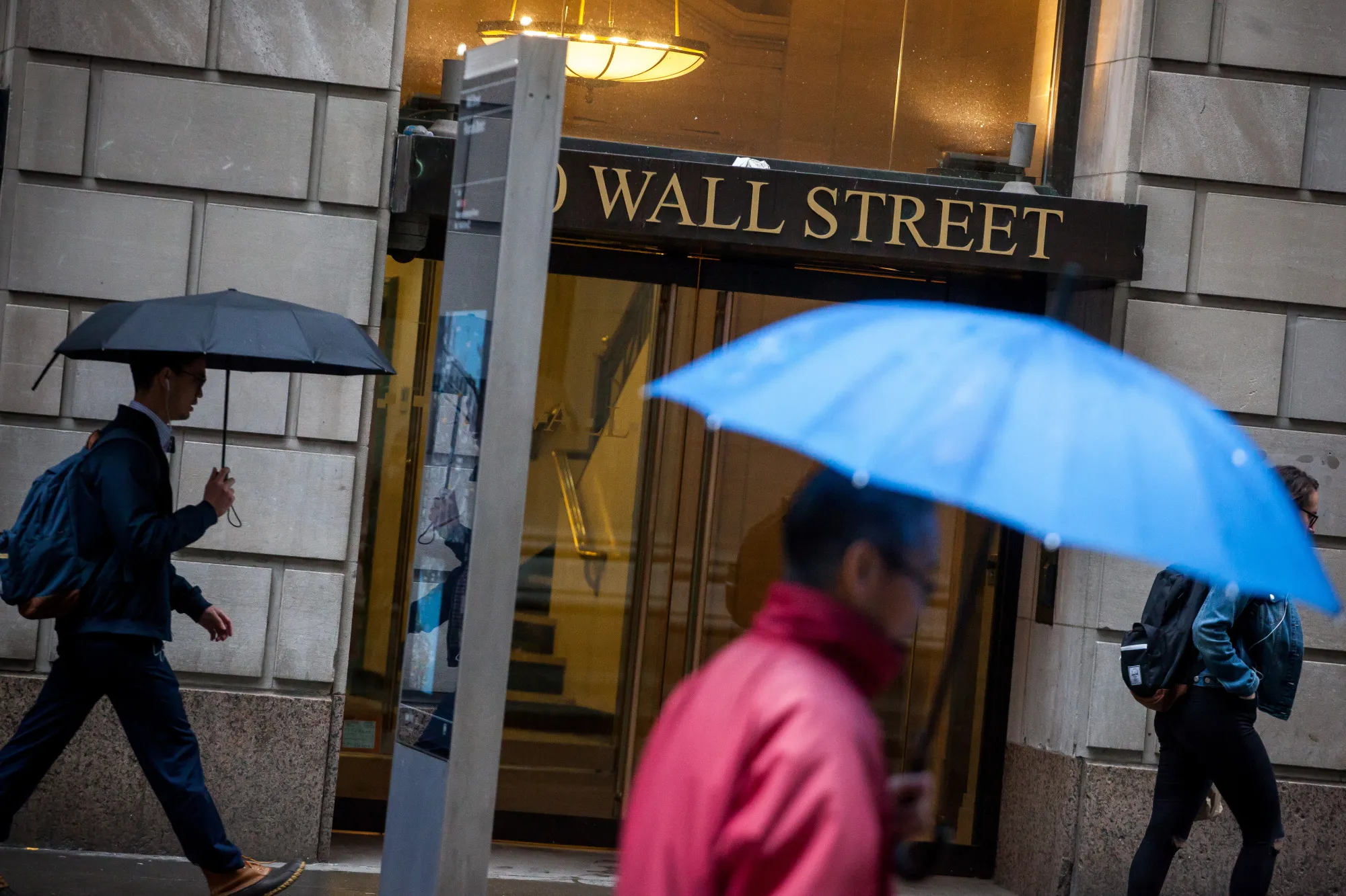 Trading On The Floor Of The NYSE As Stocks Fail To Sustain Profit Optimism And Bonds Rise