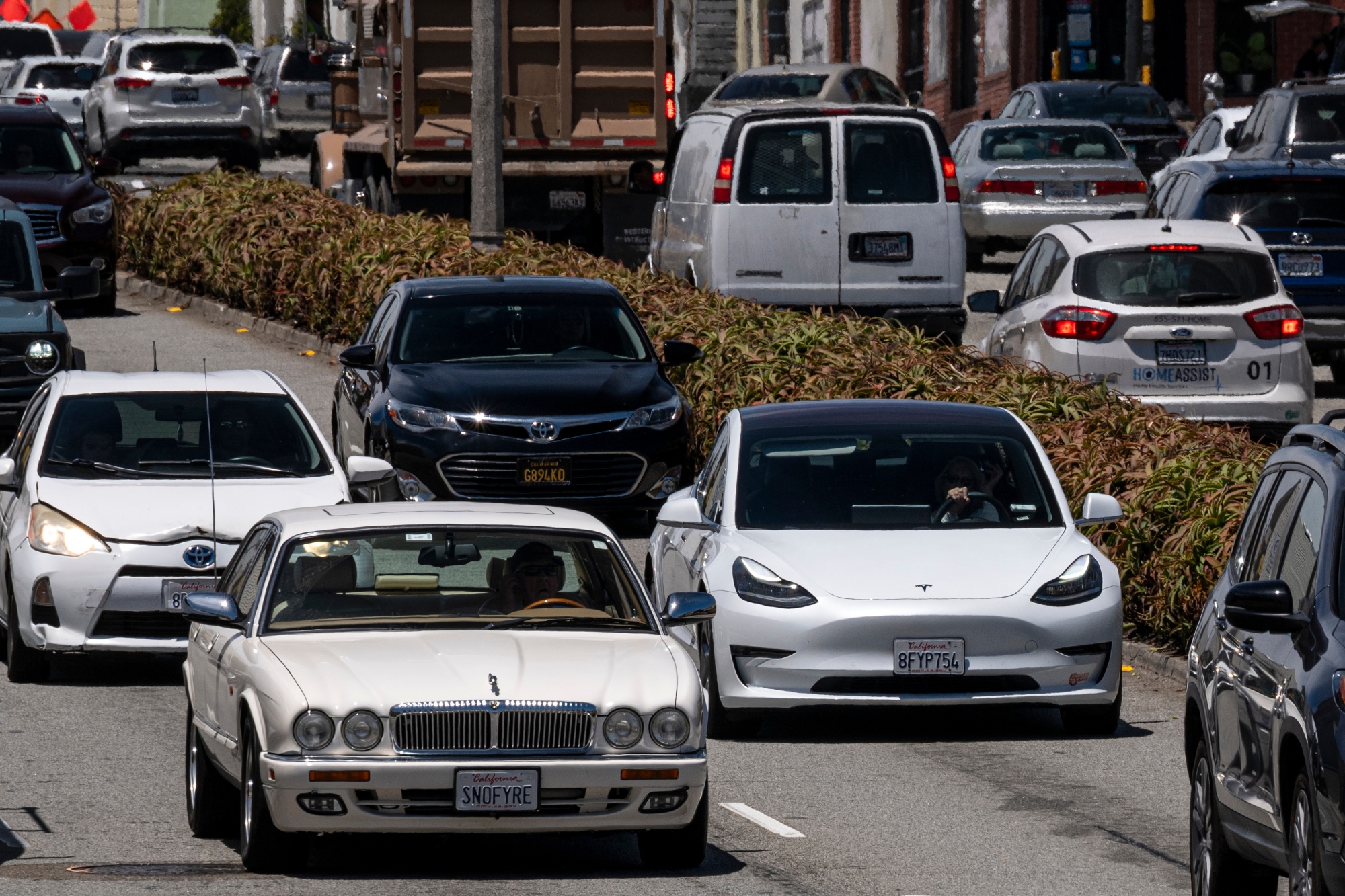 Traffic on 19th Avenue in San Francisco.&nbsp;&nbsp;