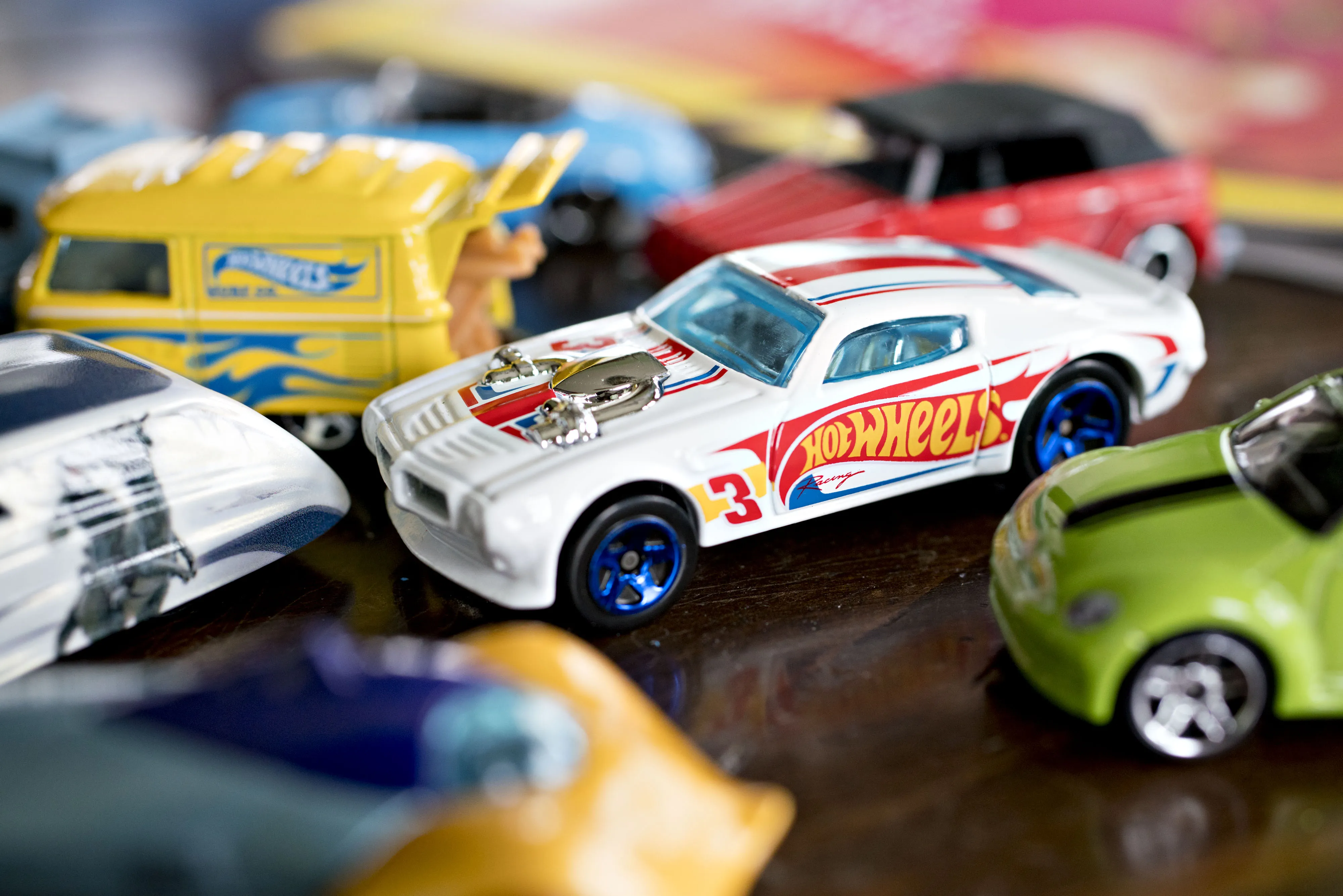 Mattel Inc. Hot Wheels brand matchbox cars.