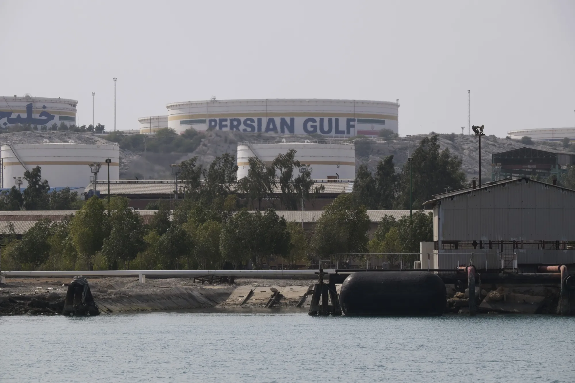 Oil facilities on Kharg island, Iran.&nbsp;