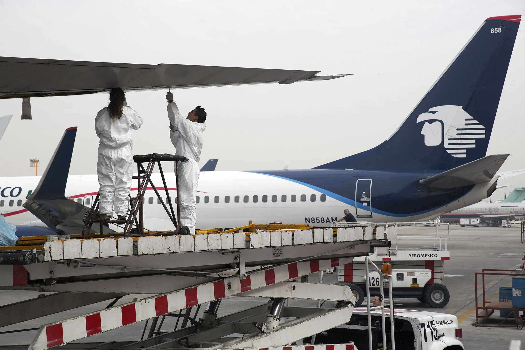 Operations At The Aeromexico Hangar As Delta Boosts Investment