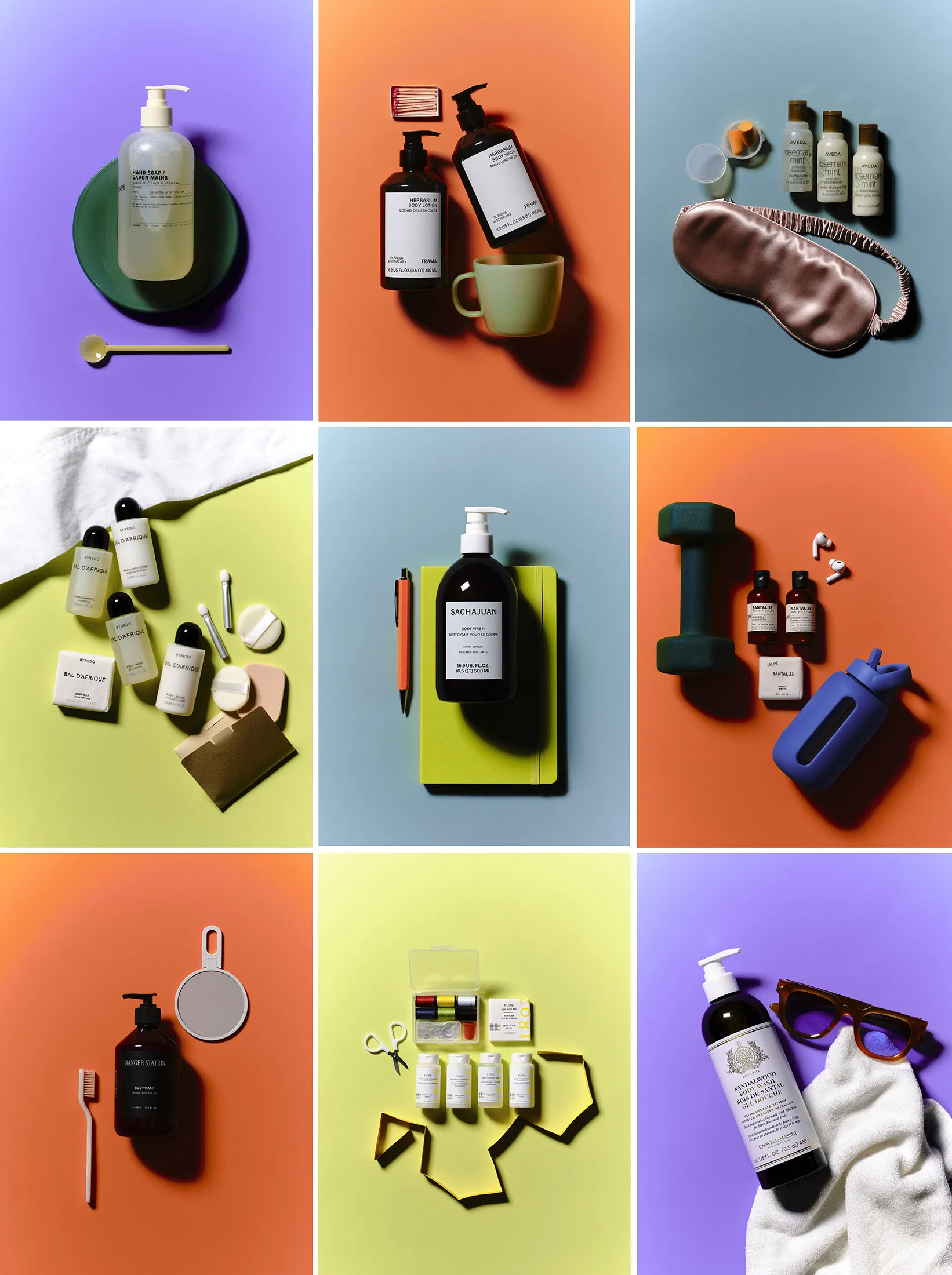 Products that Hunter Amenities makes for various clients.
