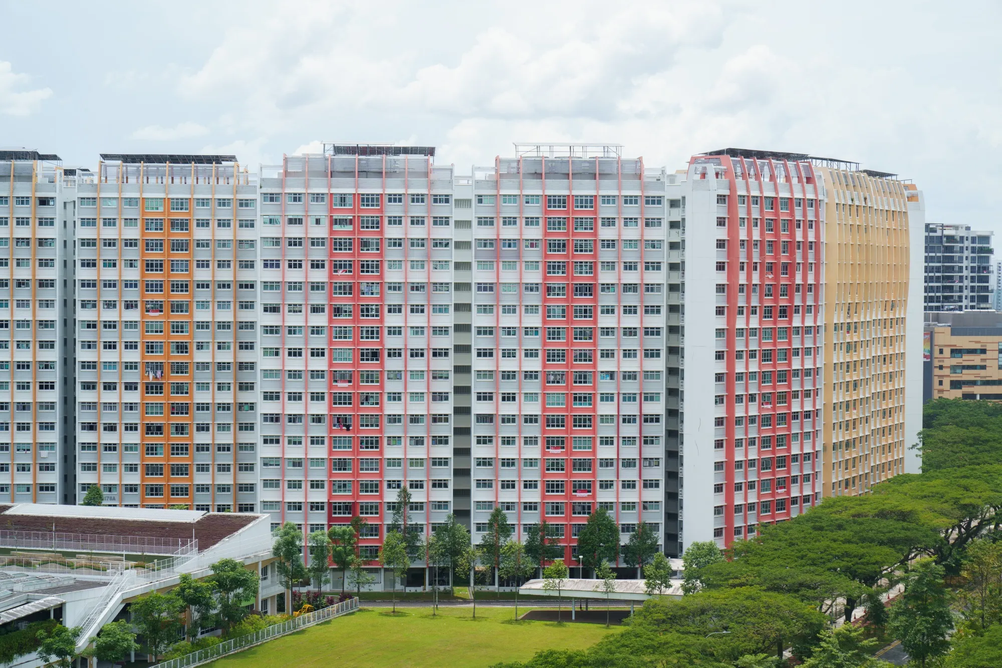 Competition for accommodation is easing in Singapore.