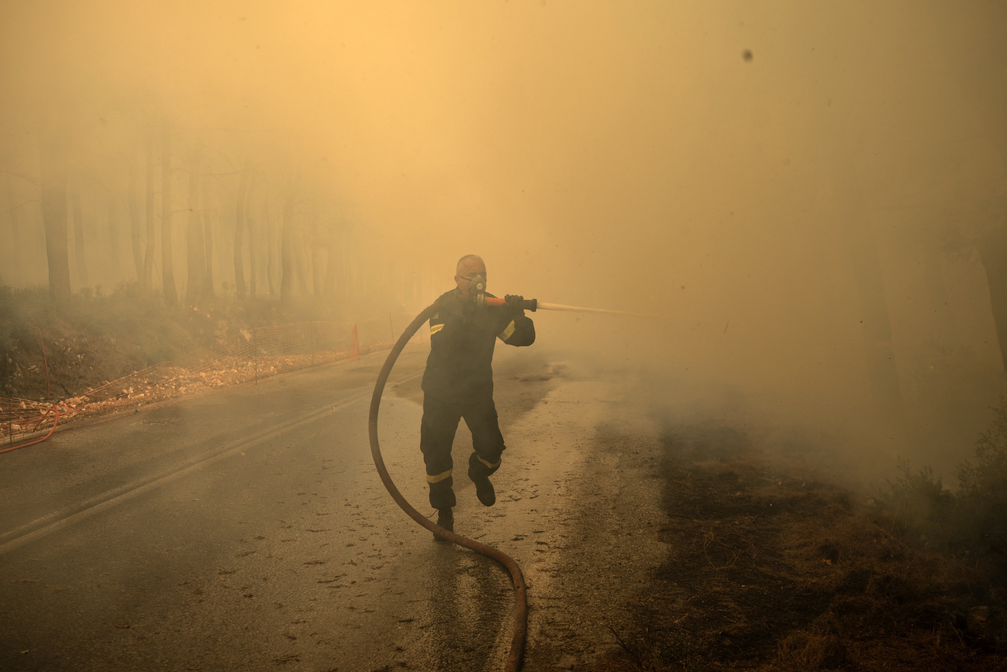 Image associated with story "Greek Wildfire West of Athens Mainly Under Control as Winds Drop"