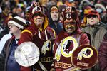 Redskins fans cheer against the Dallas Cowboys