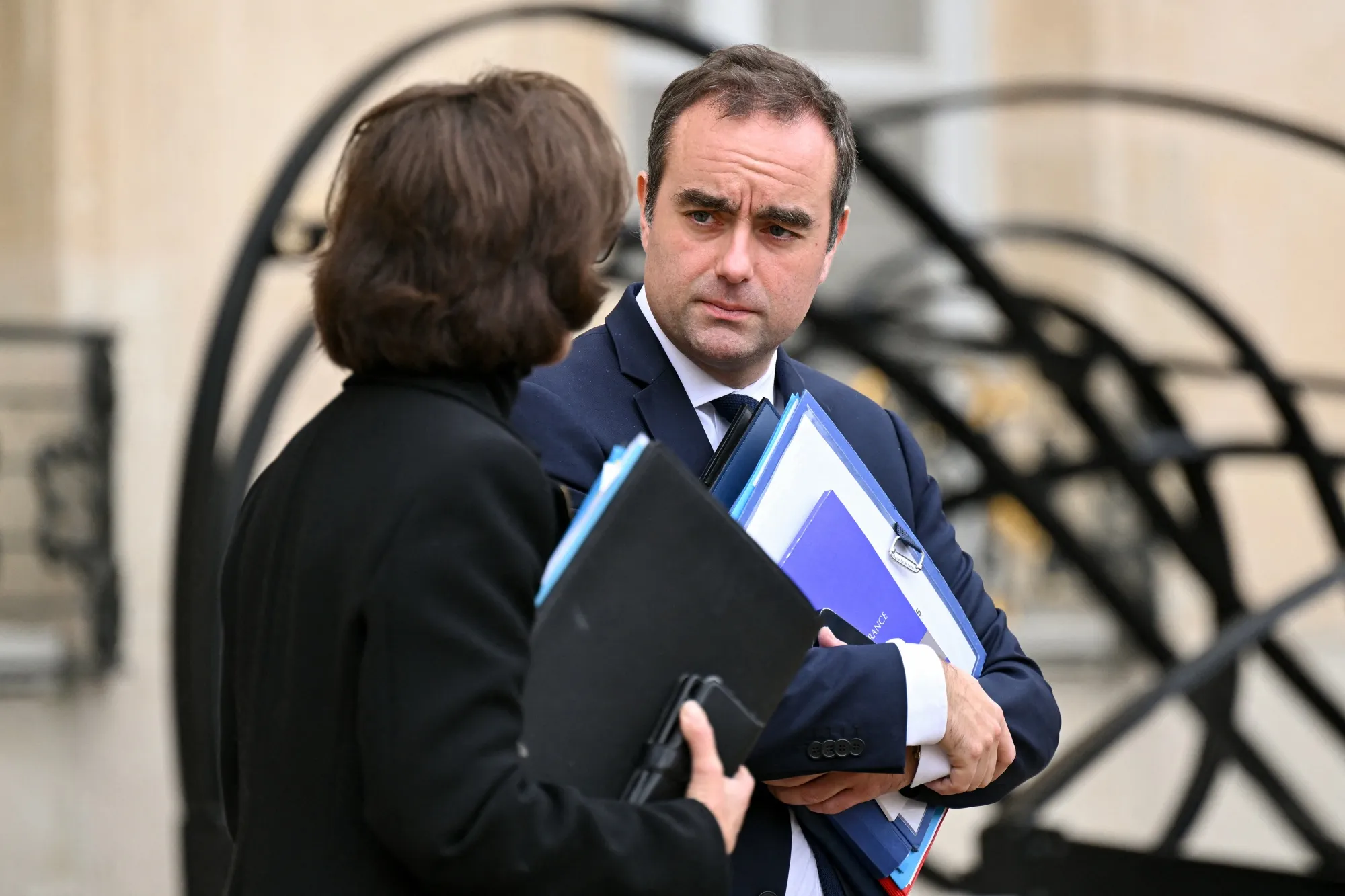 Prime Minister Sebastien Lecornu&nbsp;leaves the Elysee Palace&nbsp;in Paris, on Dec. 10.