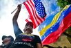 Venezuelans living in Panama celebrate with Venezuelan and US flags in Panama City on Jan. 3.