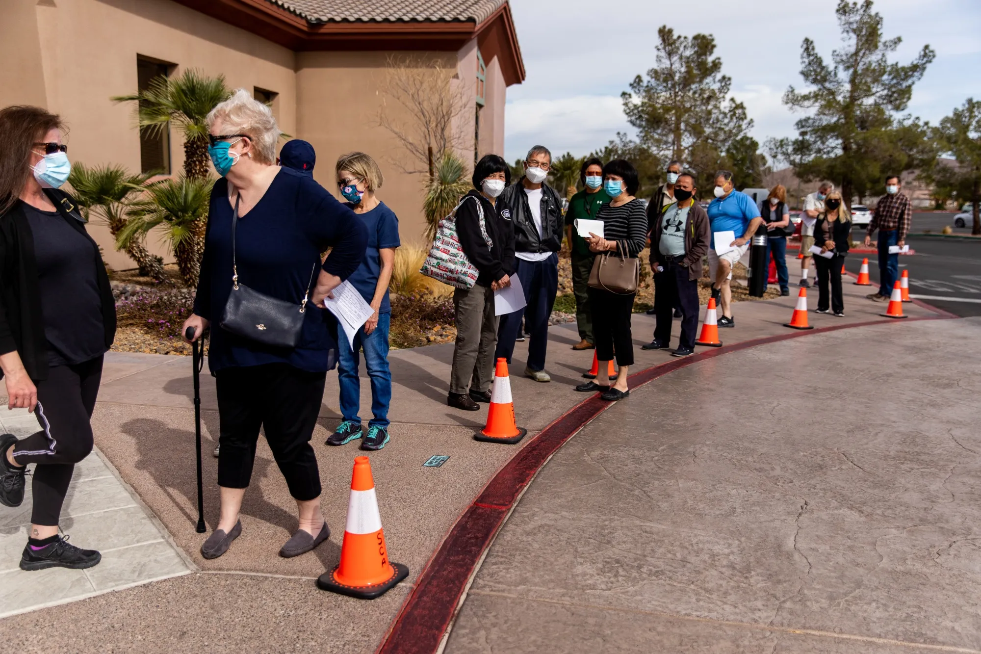 A&nbsp;Covid-19 vaccination site in Henderson, Nevada.