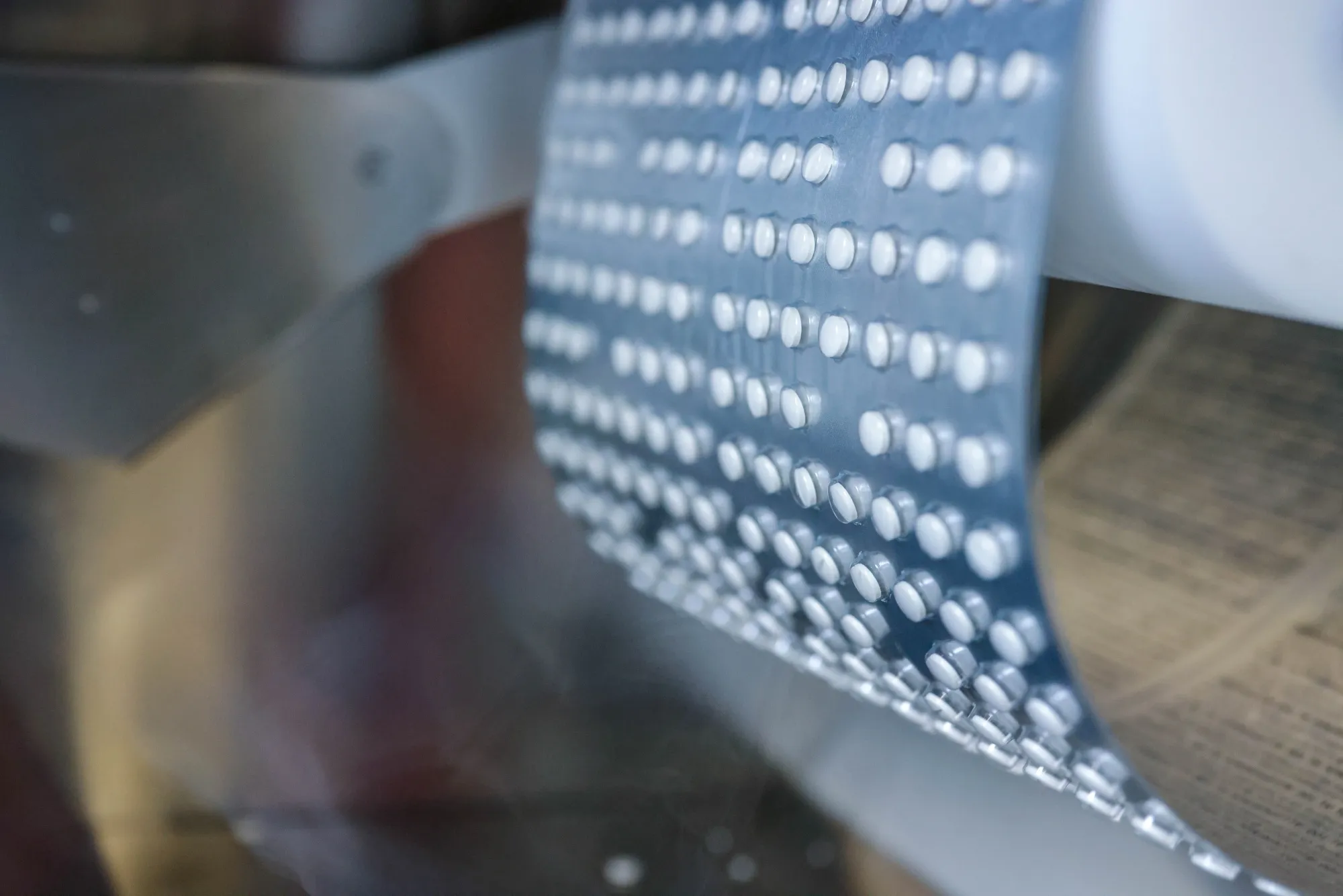 Drugs are packaged at the Stada Arzneimittel facility in Bad Vilbel, Germany.